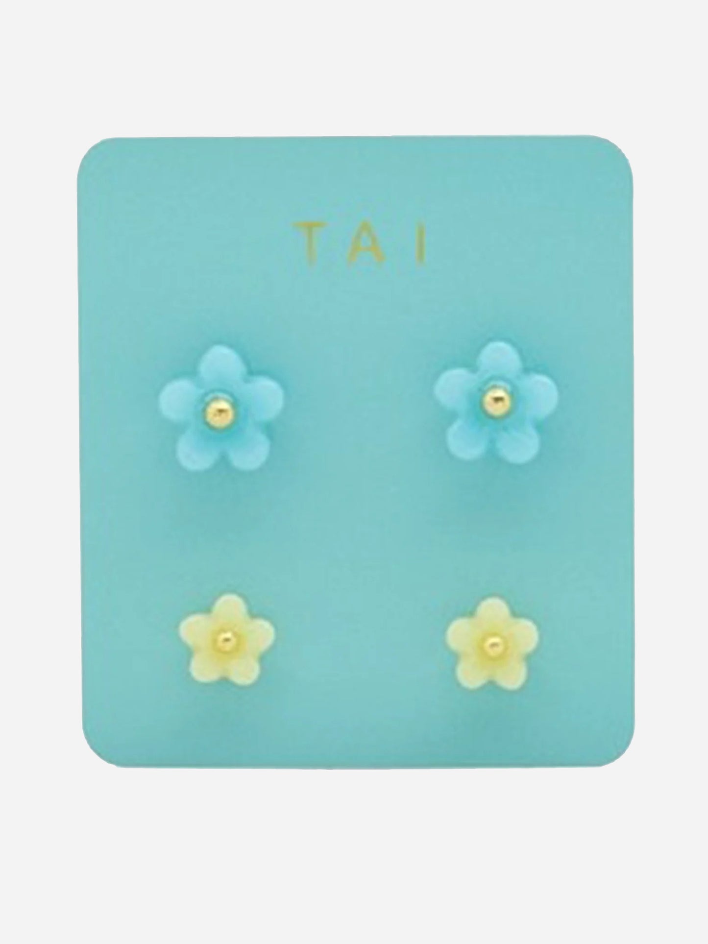 TAI Women's Flower Stud Earrings Set