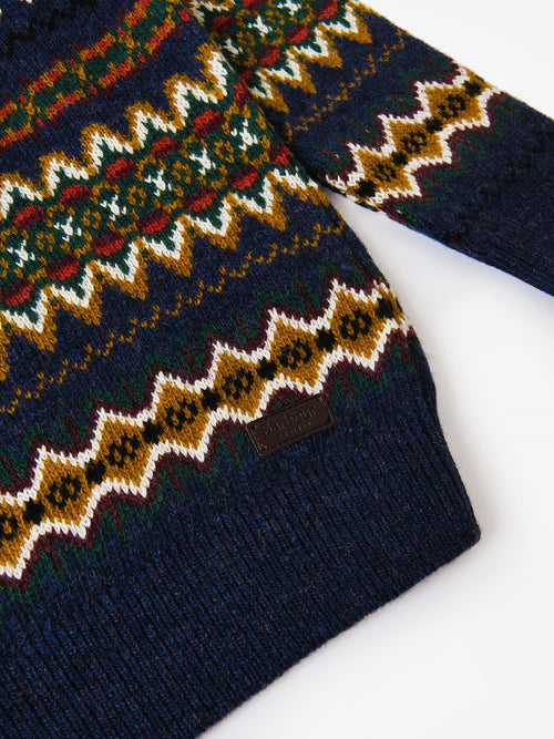Barbour Boys' Case Fairisle Crew Sweater