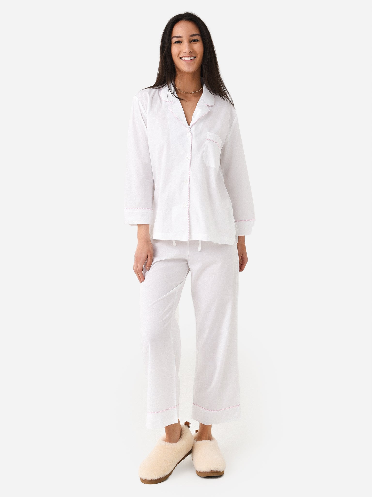 Lenora Women's Classic Capri Pajama Set - Saint Bernard