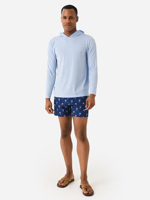 Bermies Men's Pink Palm 2.0 Swim Trunk