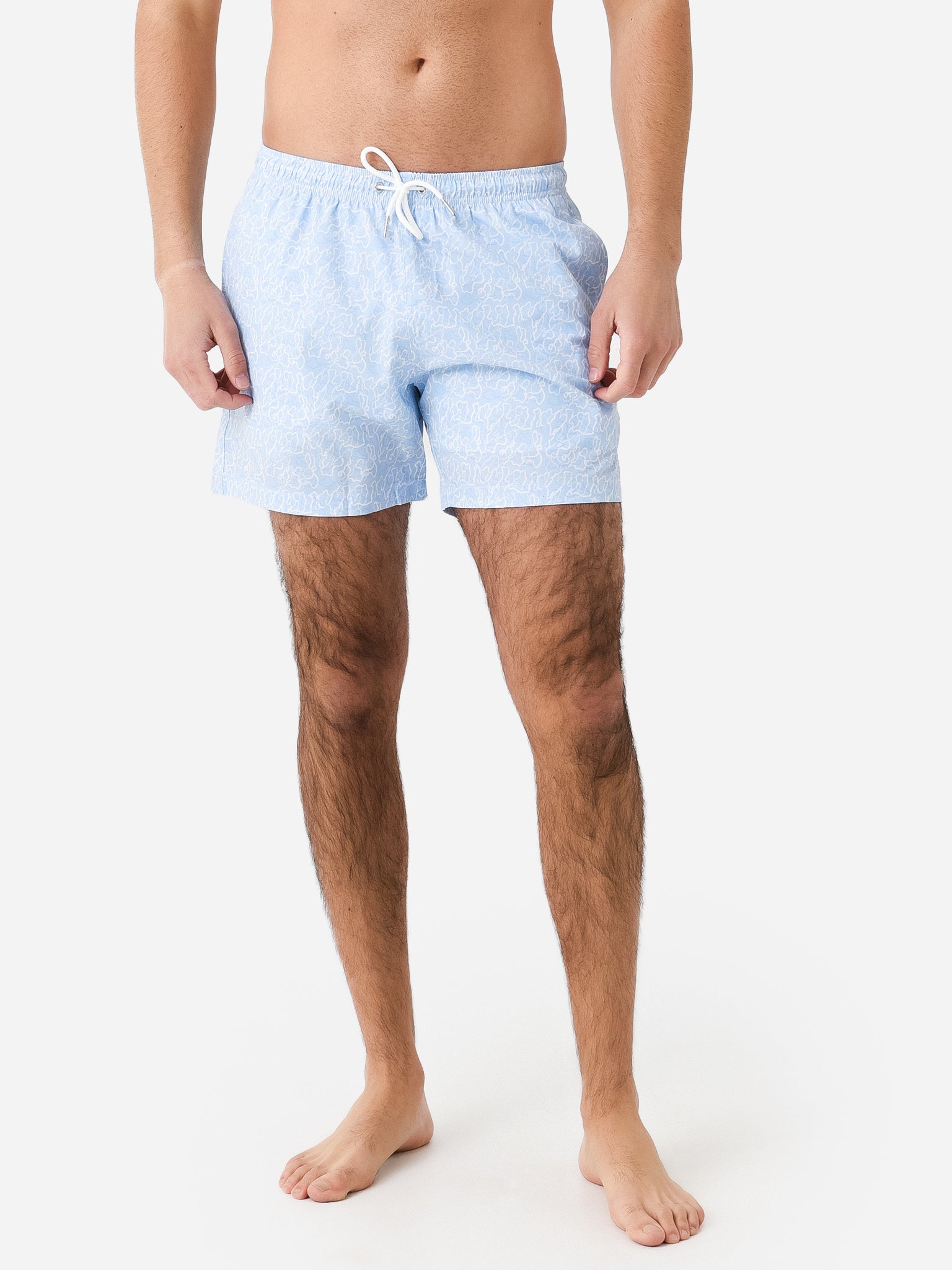 Bermies Men's Ocean Motion Swim Trunk - Saint Bernard