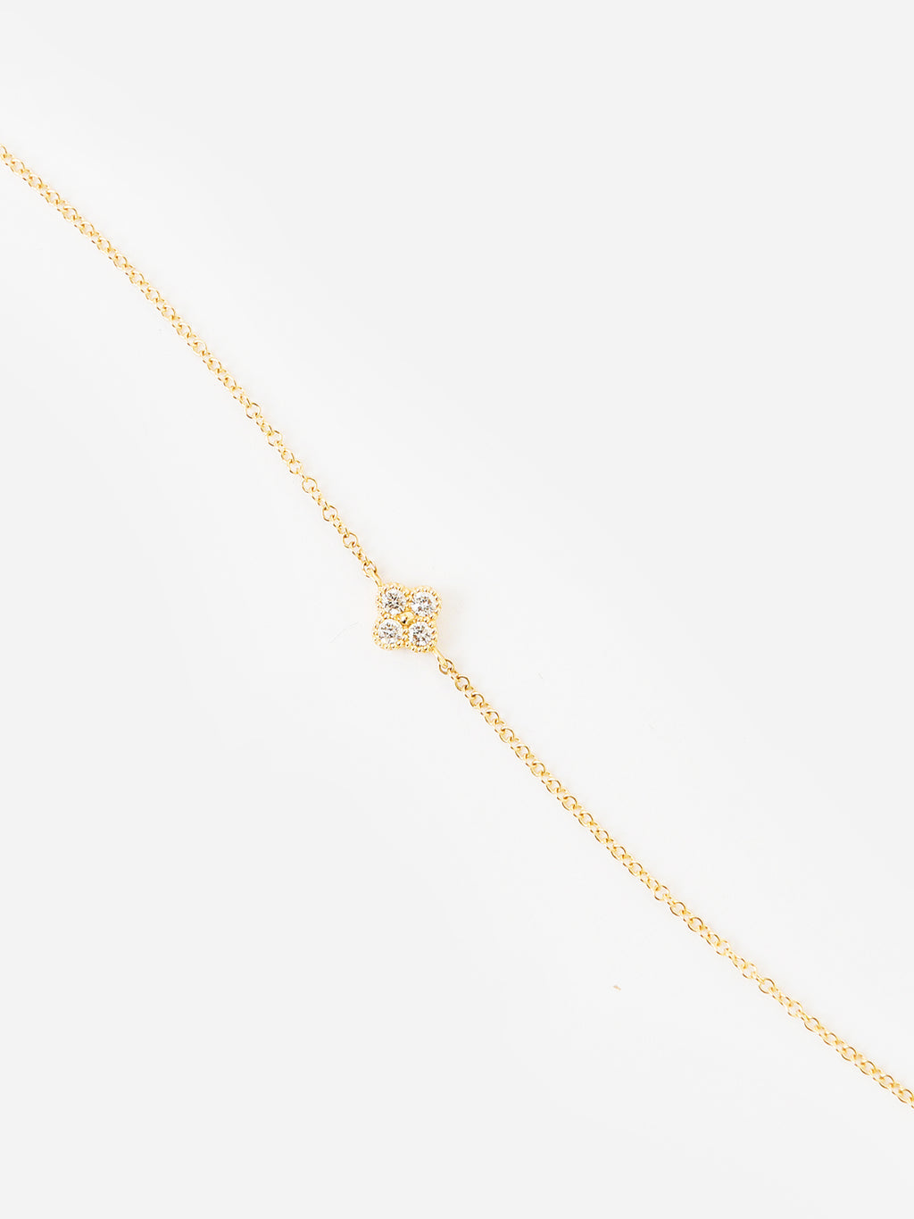 Francie B. Women's Pavé Clover Chain Bracelet - Saint Bernard