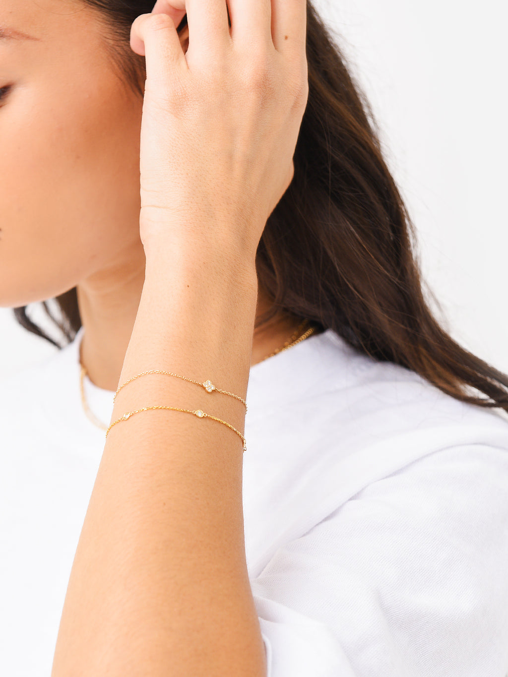 CLOVERCHAINBRACELETxYELLOWGOLD-alt1