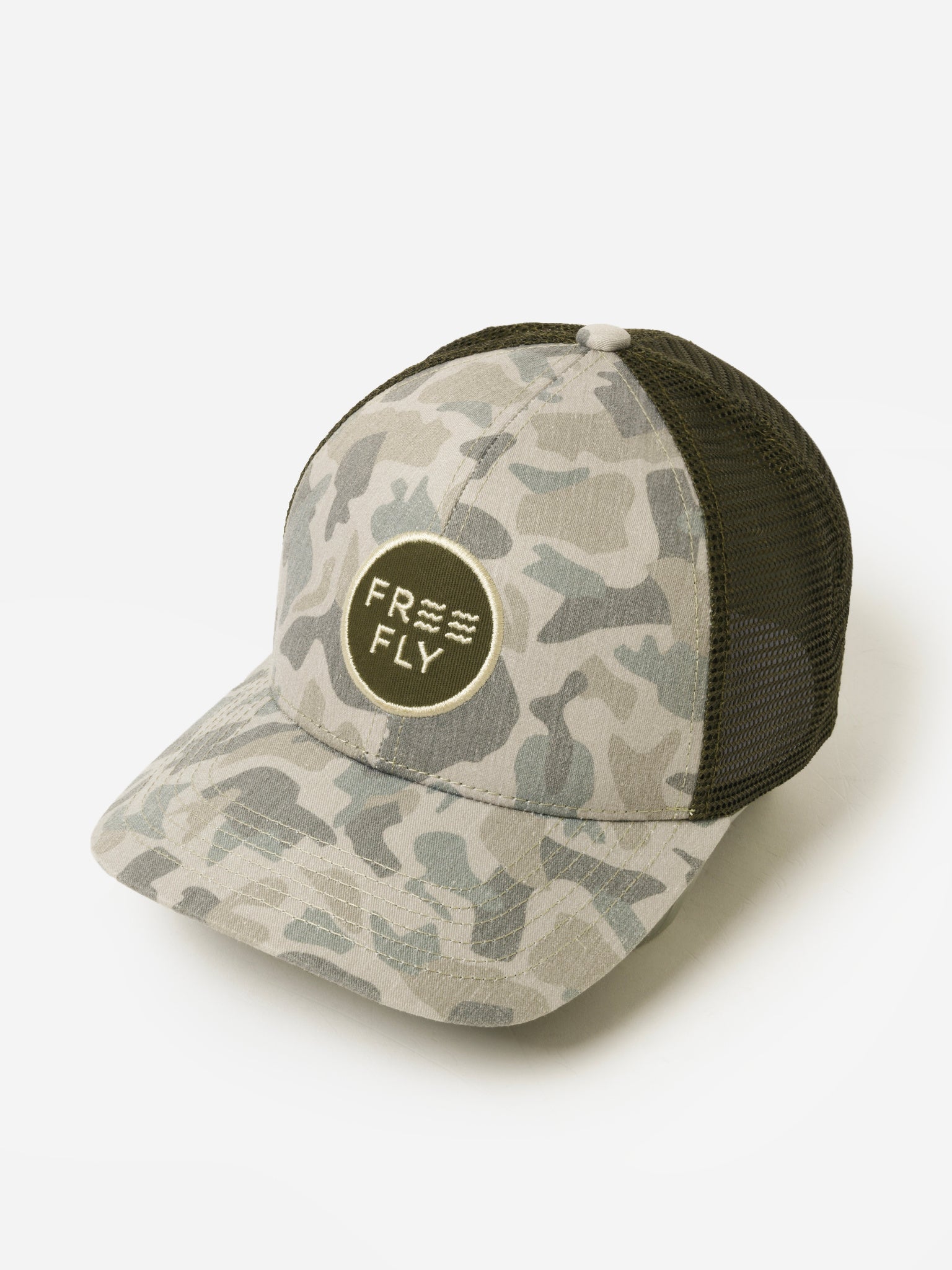 Free Fly Men's Camo Trucker Hat – saintbernard.com