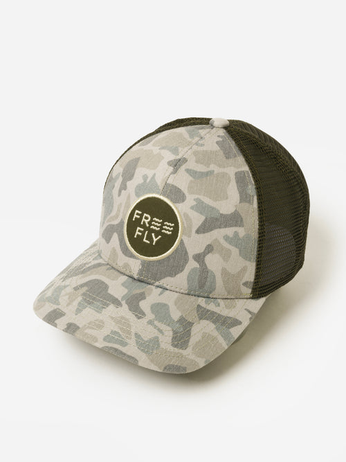 Free Fly Men's Camo Trucker Hat