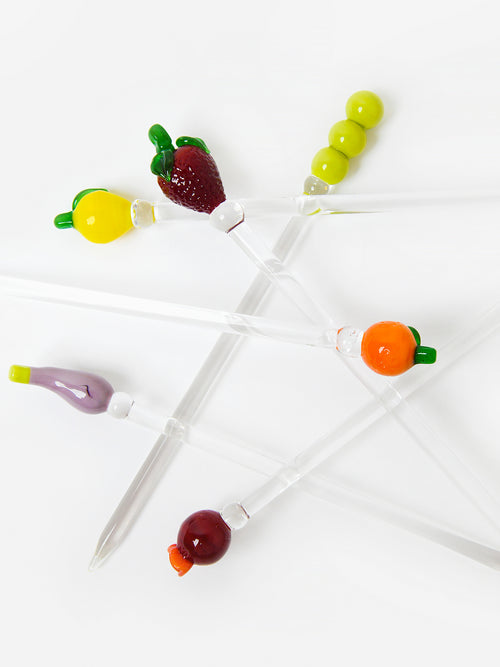 Sandralexandra Cocktail & Nibble Murano Glass Sticks