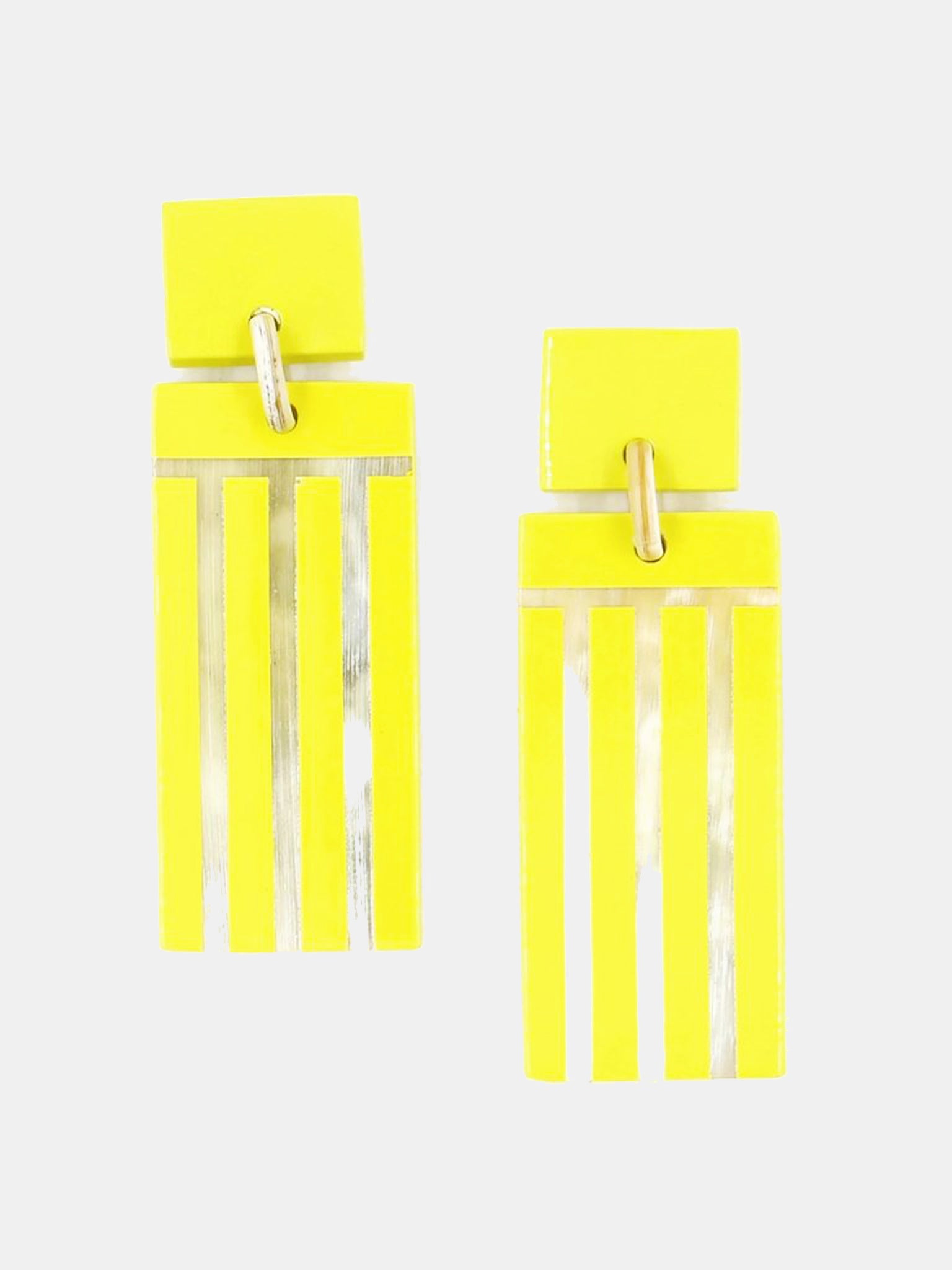 Sunshine Tienda Comb Yellow Horn Earring - Saint Bernard