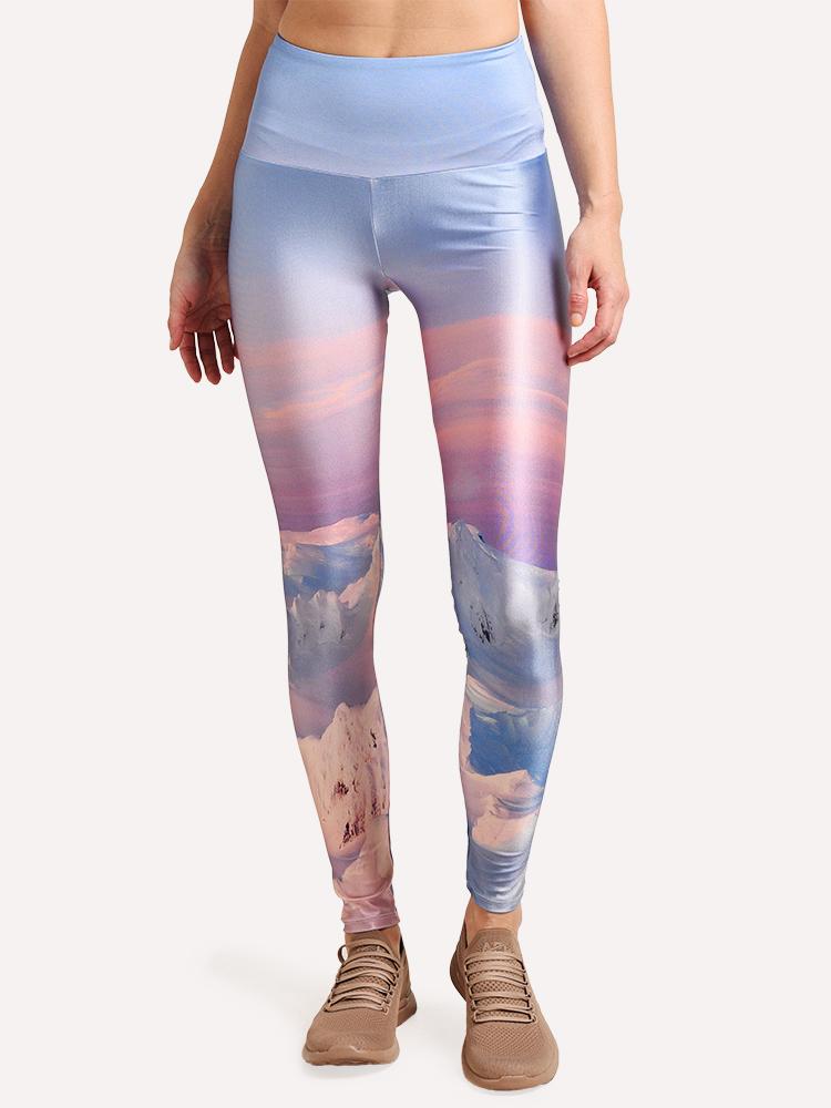 Goldsheep Women's Cotton Candy Mountain Leggings - Saint Bernard