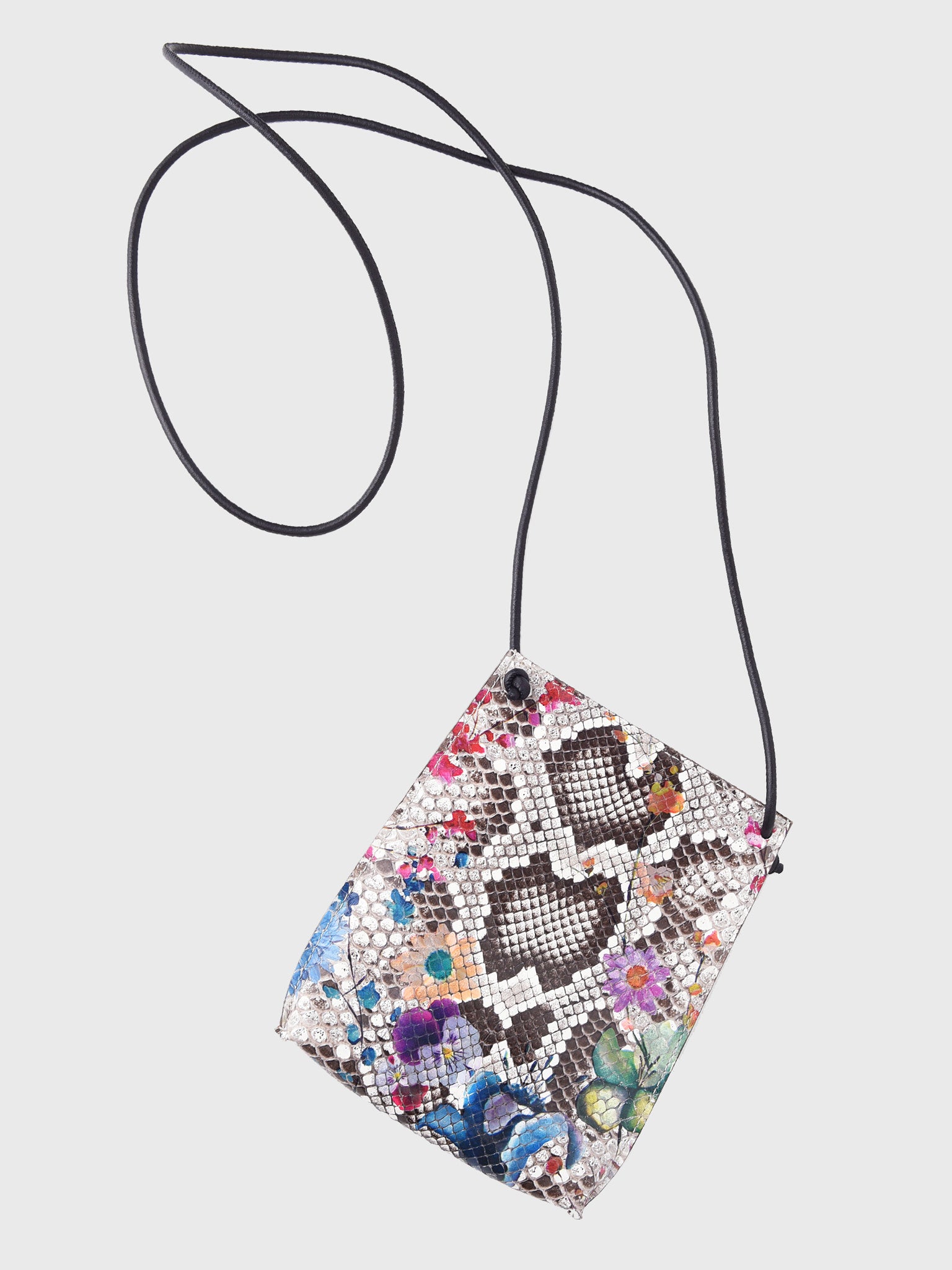 B-MAY Floral Python Cell Pouch Crossbody Bag - Saint Bernard