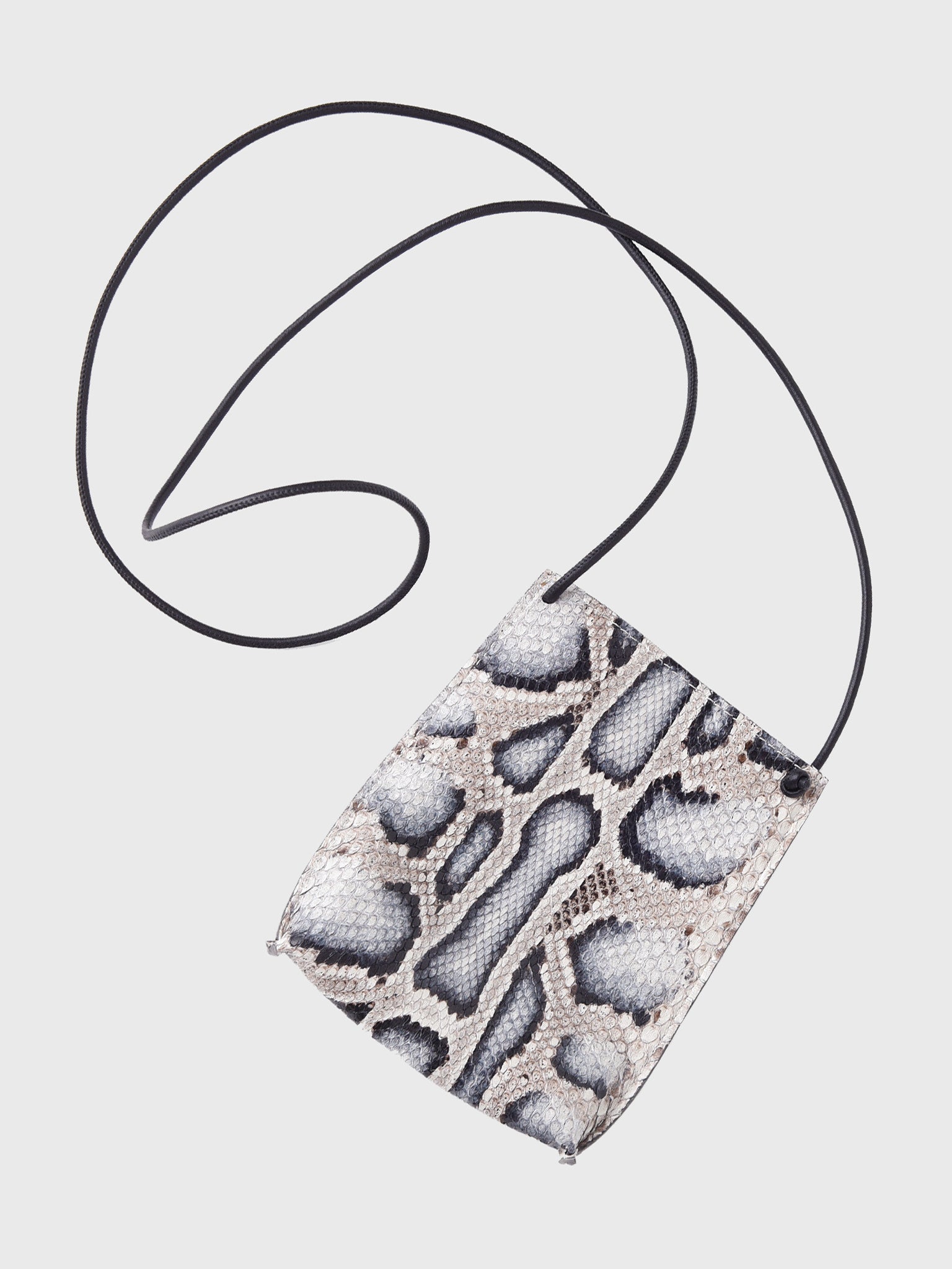 B-MAY Lake Effect Python Cell Pouch Crossbody Bag - Saint Bernard