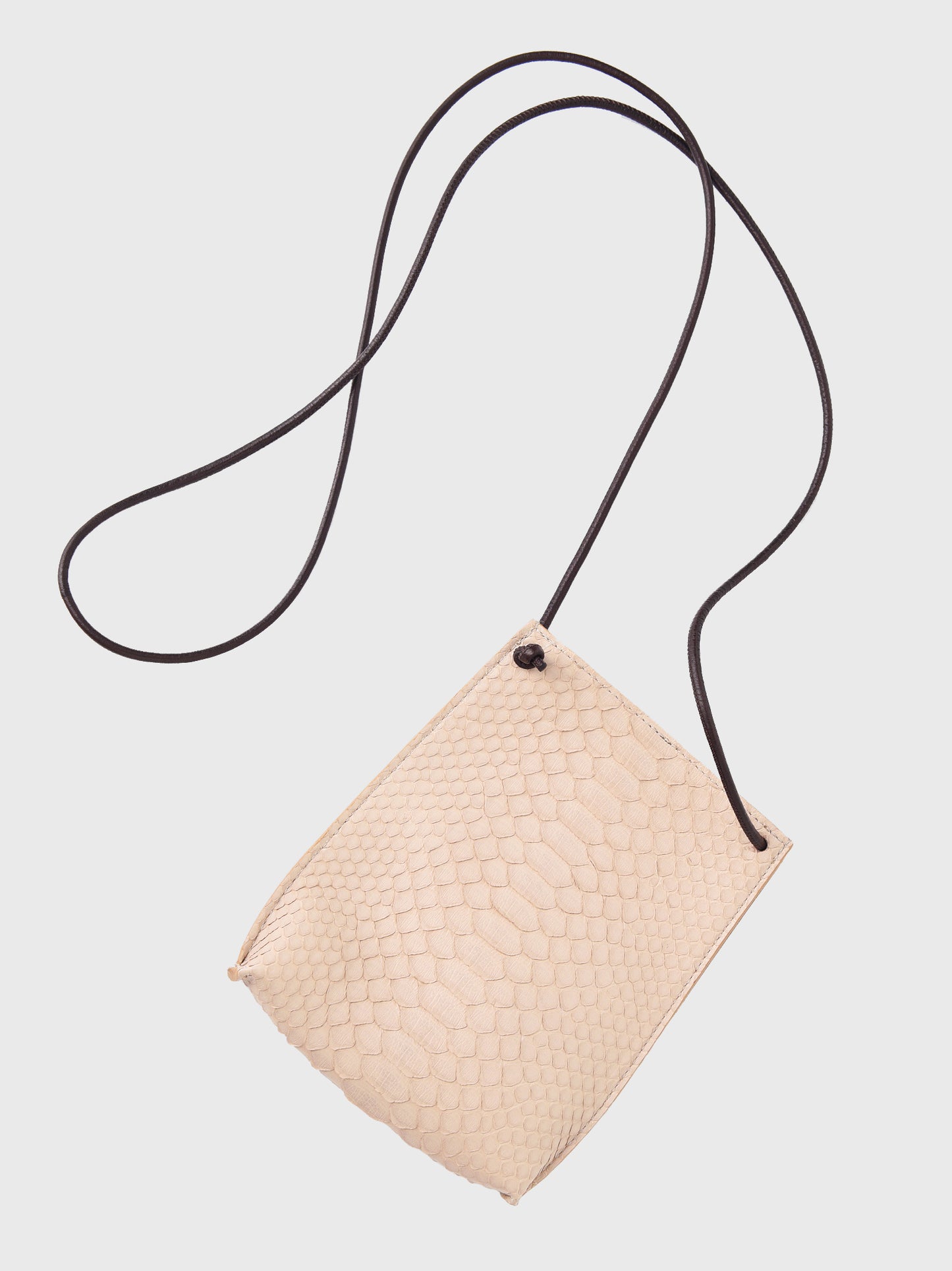 B-MAY Dune Python Cell Pouch Crossbody Bag