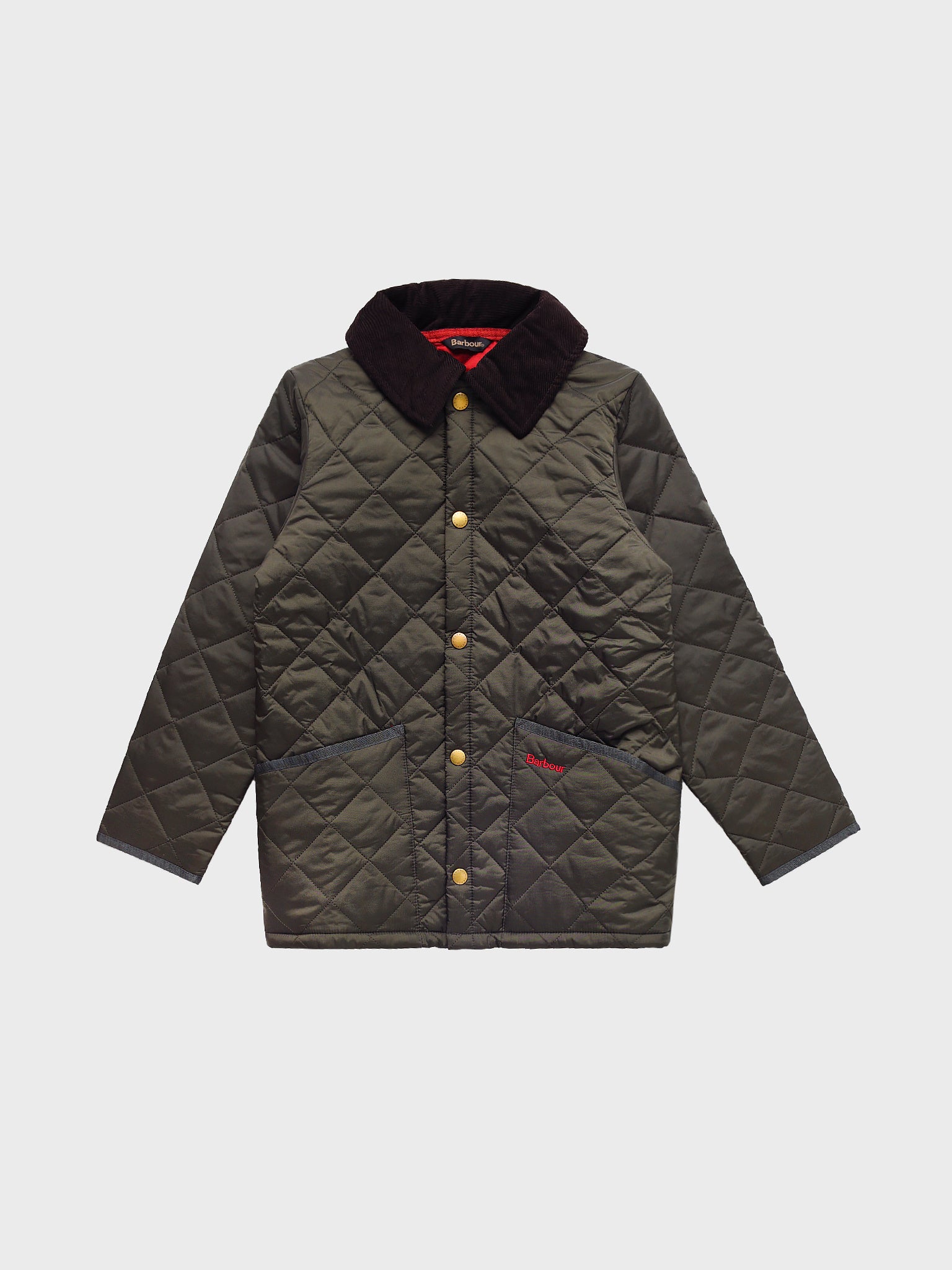 Barbour Boys' Liddesdale Quilt Button-Down Shirt Jacket - Saint Bernard