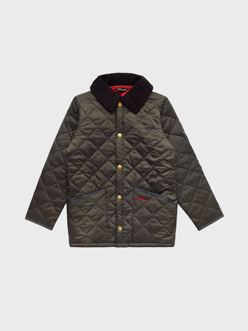 Barbour Boys' Liddesdale Quilt Button-Down Shirt Jacket