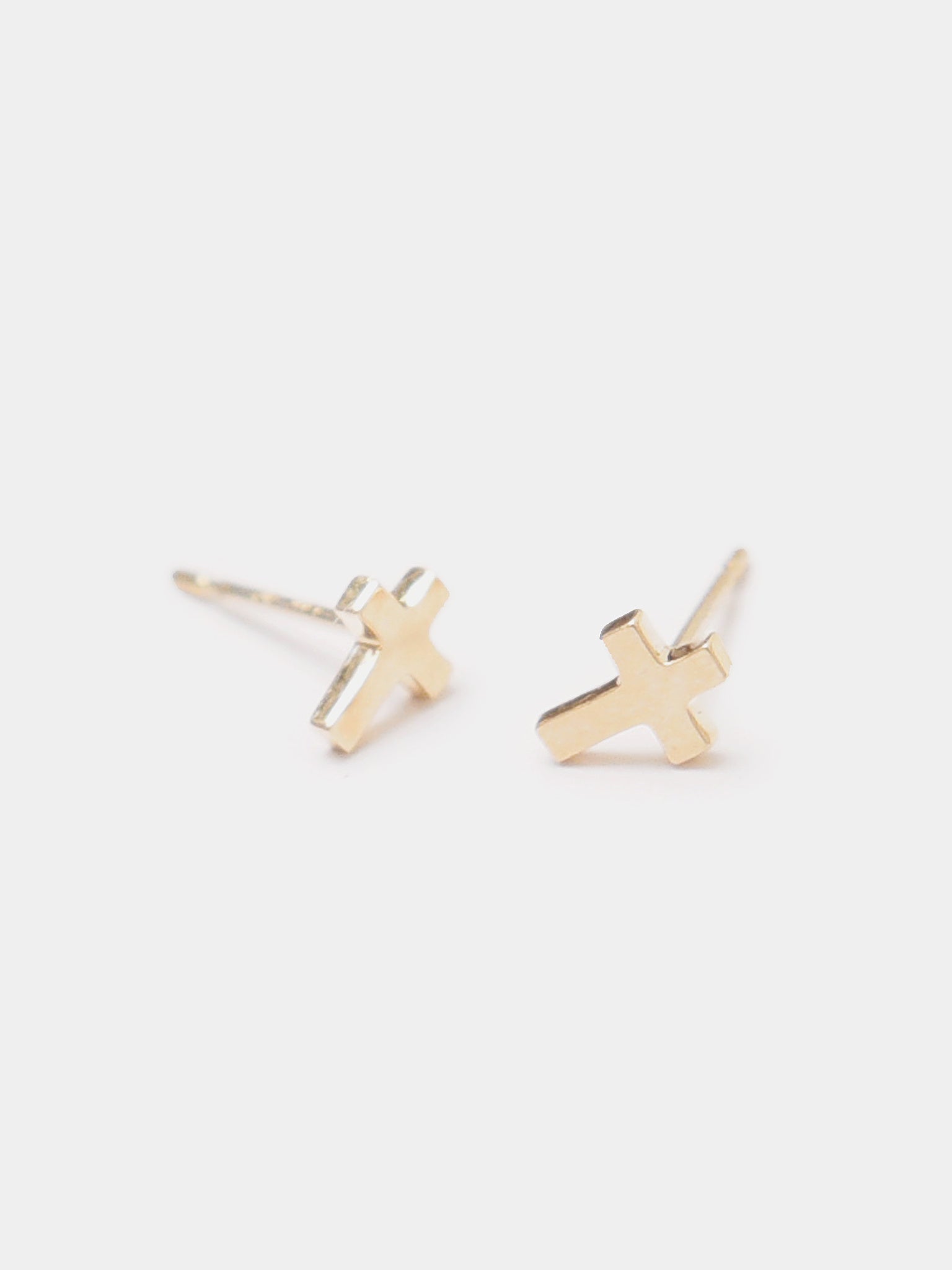Francie B. Cross Stud Earrings - Saint Bernard