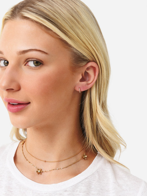 Alexa Leigh Women's Mini Crystal Huggie Earrings