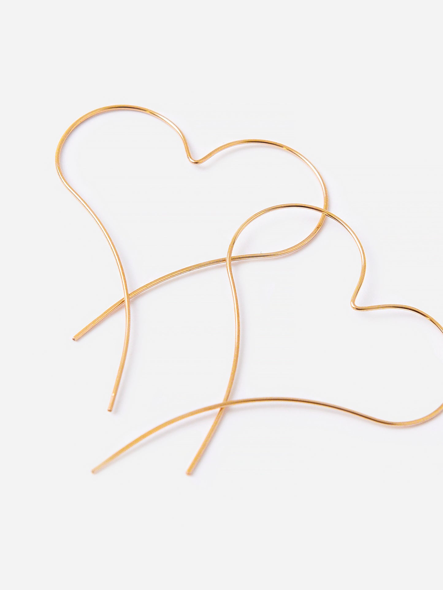 S. Bell Women's Curvy Hearts Earrings - Saint Bernard