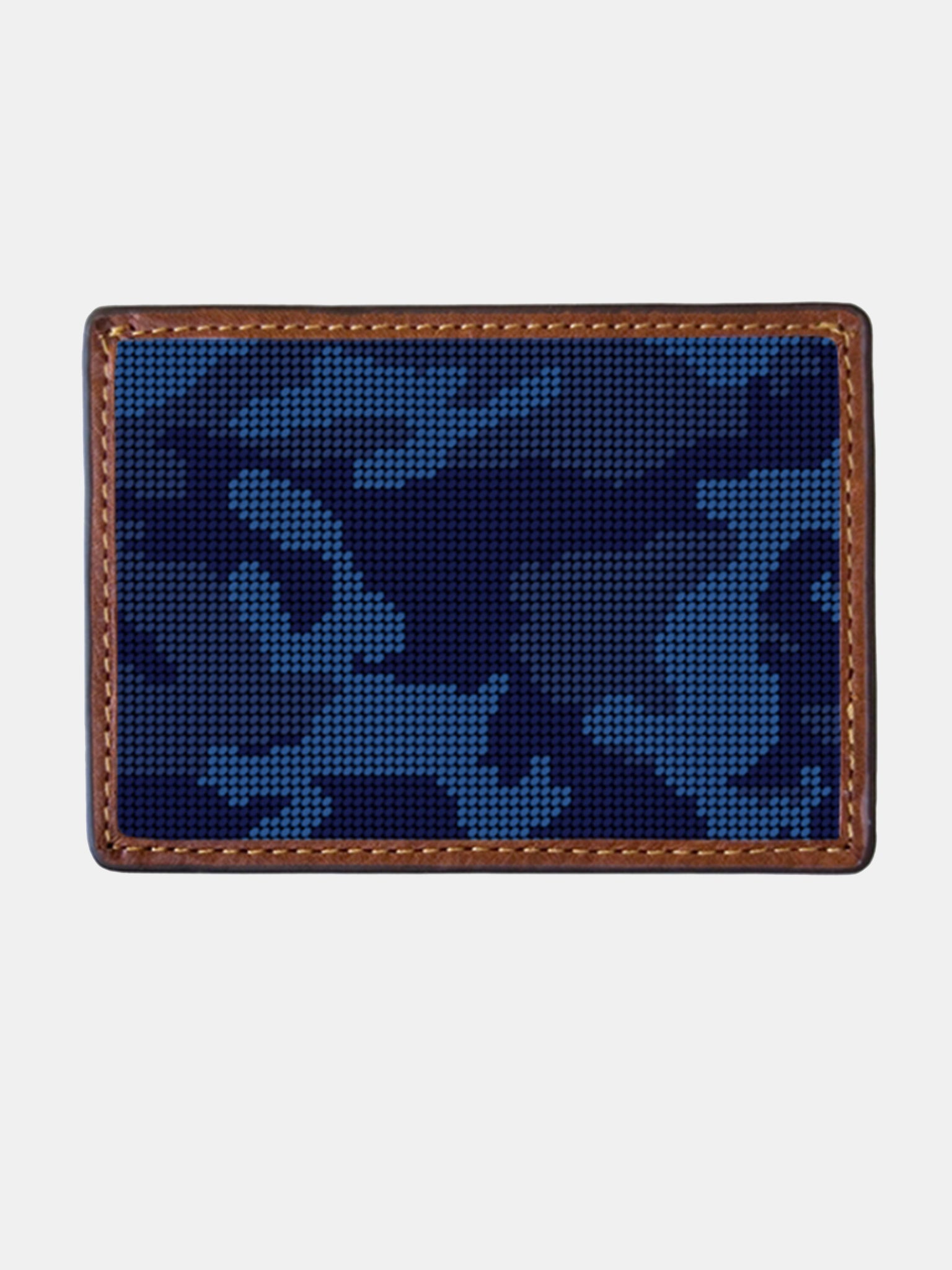 Smathers & Branson Navy Camo Credit Card Wallet - Saint Bernard