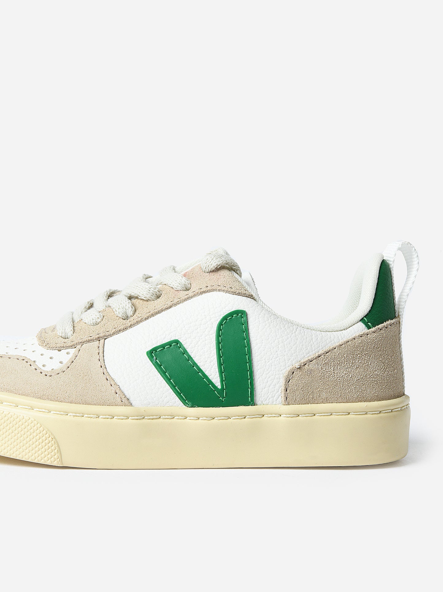 VEJA Kids' Small V-10 Chromefree Leather Sneaker - Saint Bernard