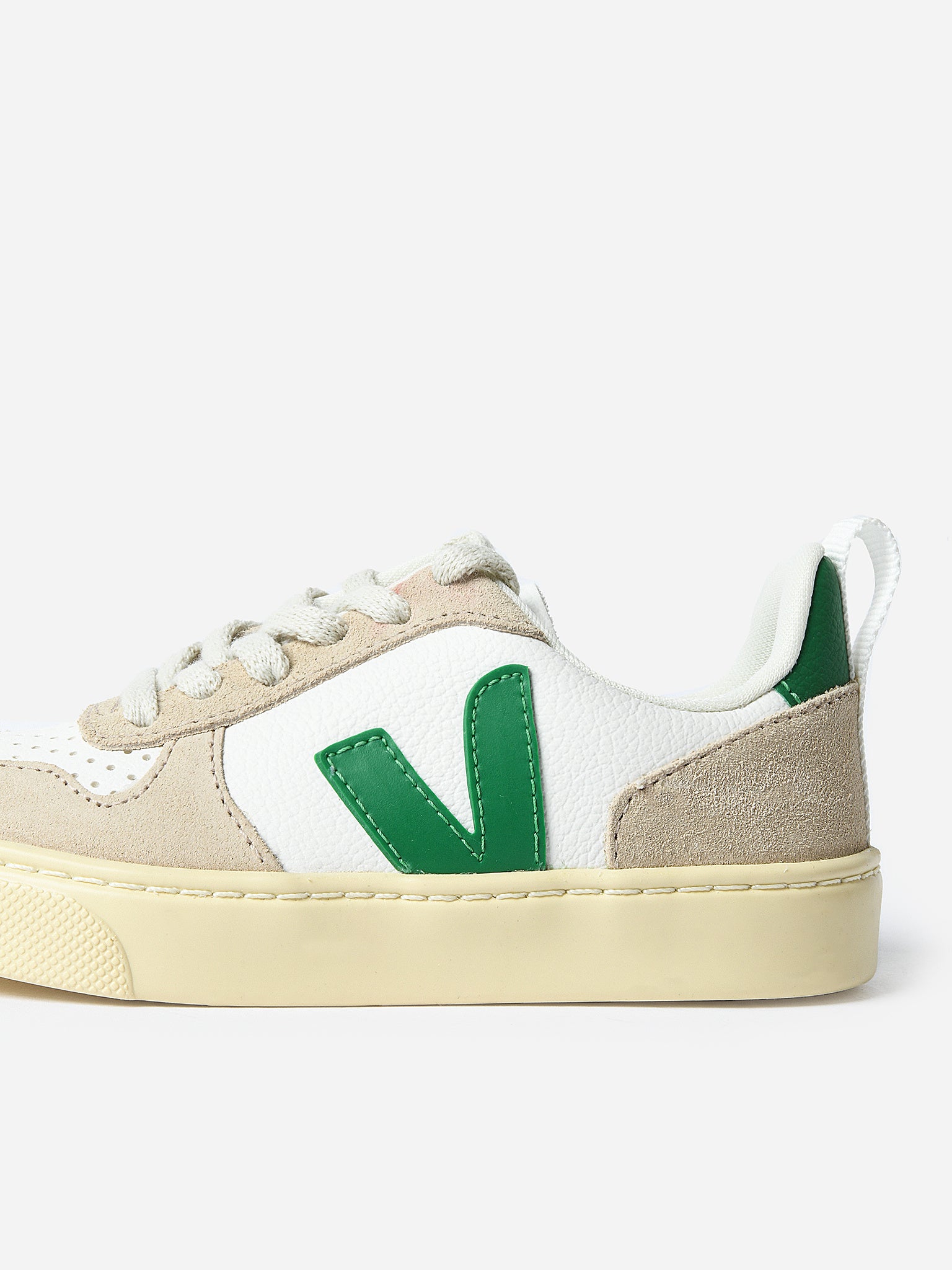 VEJA Kids' Small V-10 Chromefree Leather Sneaker - Saint Bernard