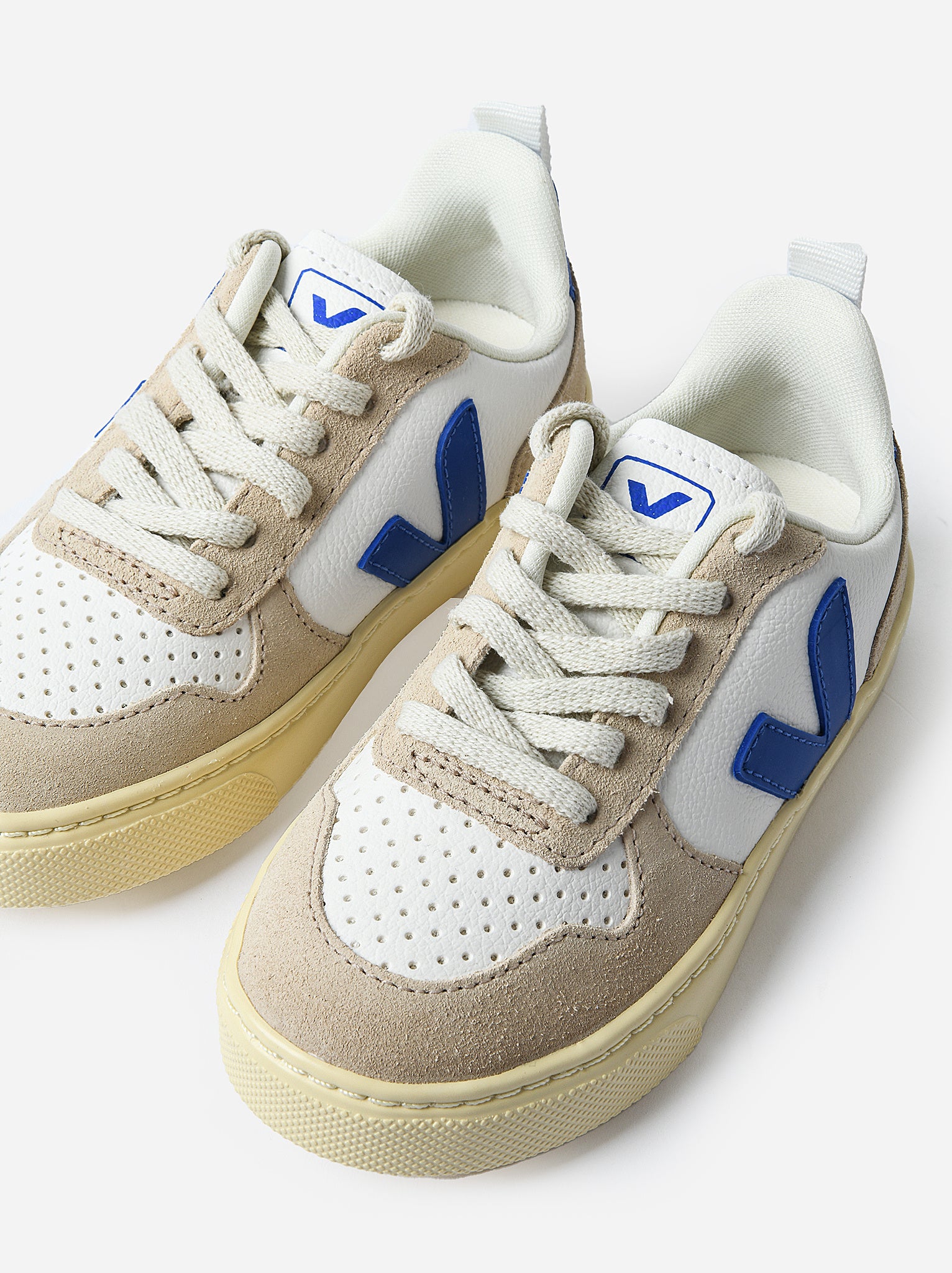 VEJA Kids' V-10 Chromefree Leather Sneaker - Saint Bernard