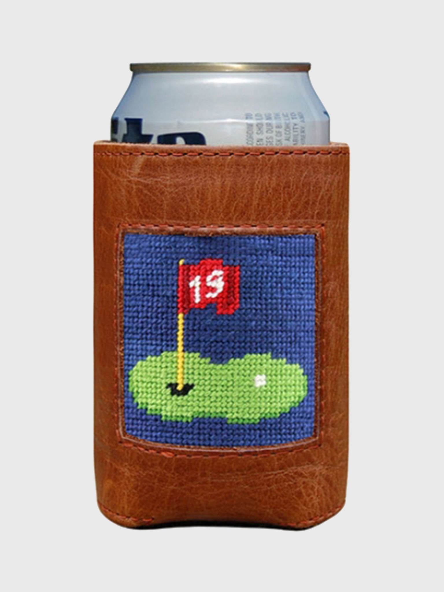 Smathers & Branson 19th Hole Needlepoint Can Cooler - Saint Bernard