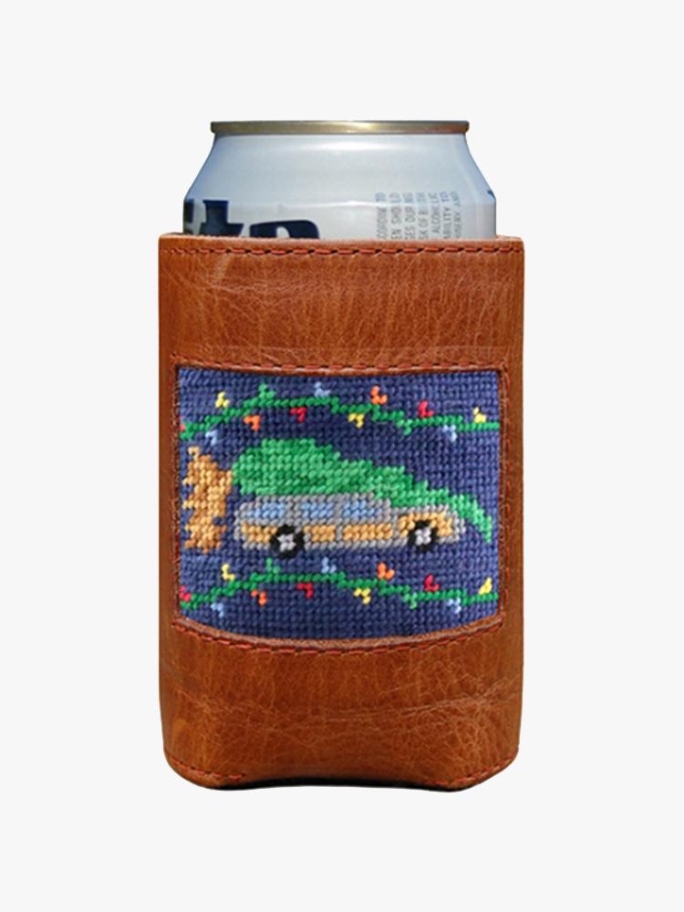 Smathers & Branson Christmas Vacation Needlepoint Can Cooler