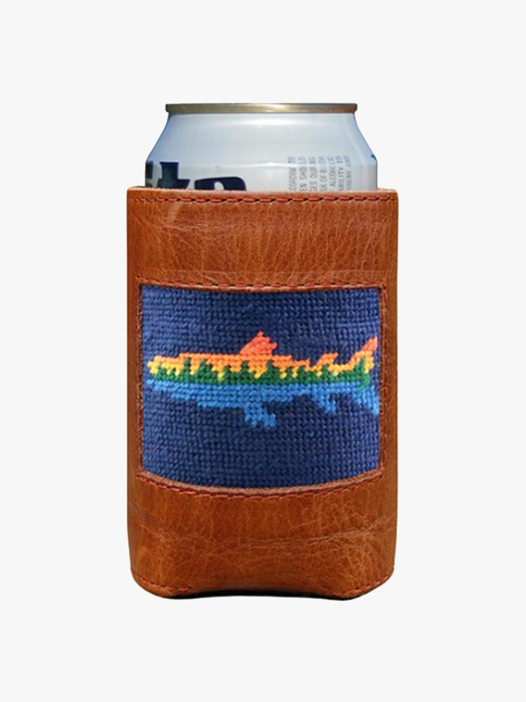 Smathers & Branson Lake Trout Needlepoint Can Cooler - Saint Bernard