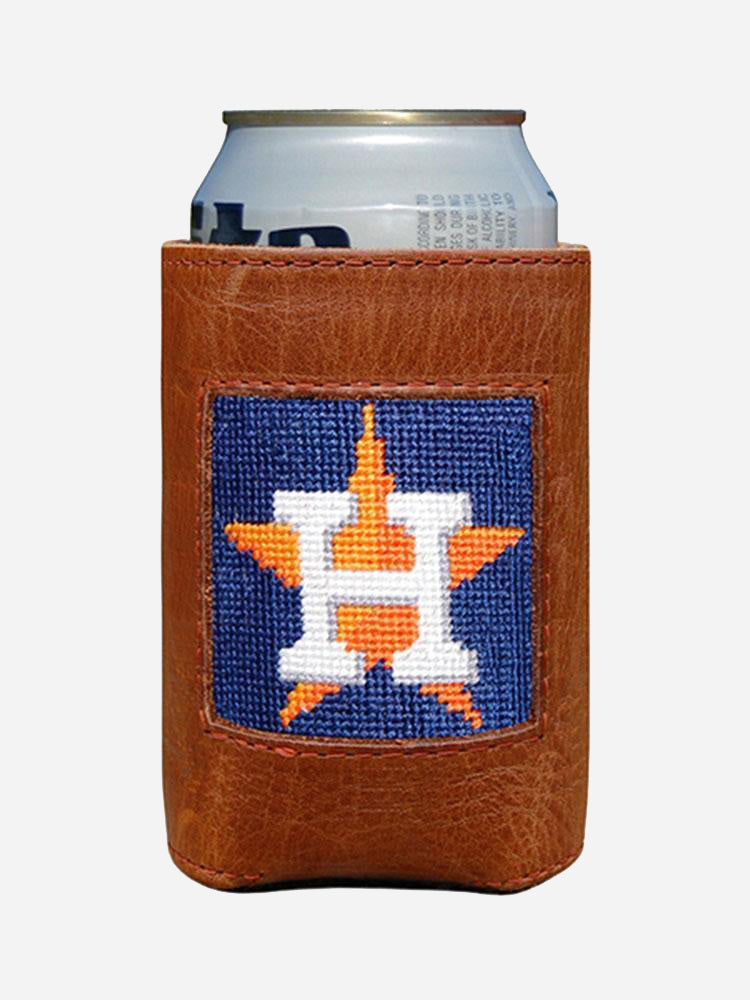 Smathers + Branson Houston Astros Needlepoint Can Cooler - Saint Bernard