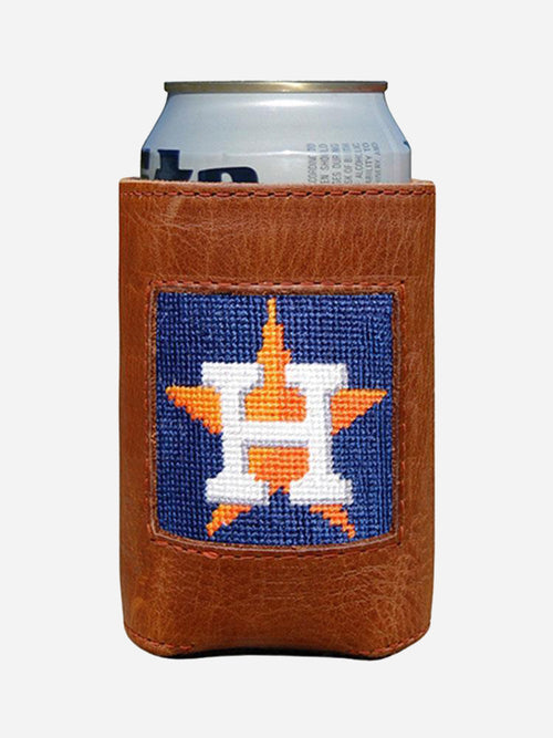 Smathers & Branson Houston Astros Needlepoint Can Cooler