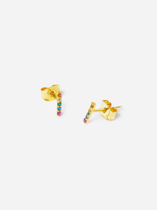 TAI Cubic Zirconia Stick Stud Earrings