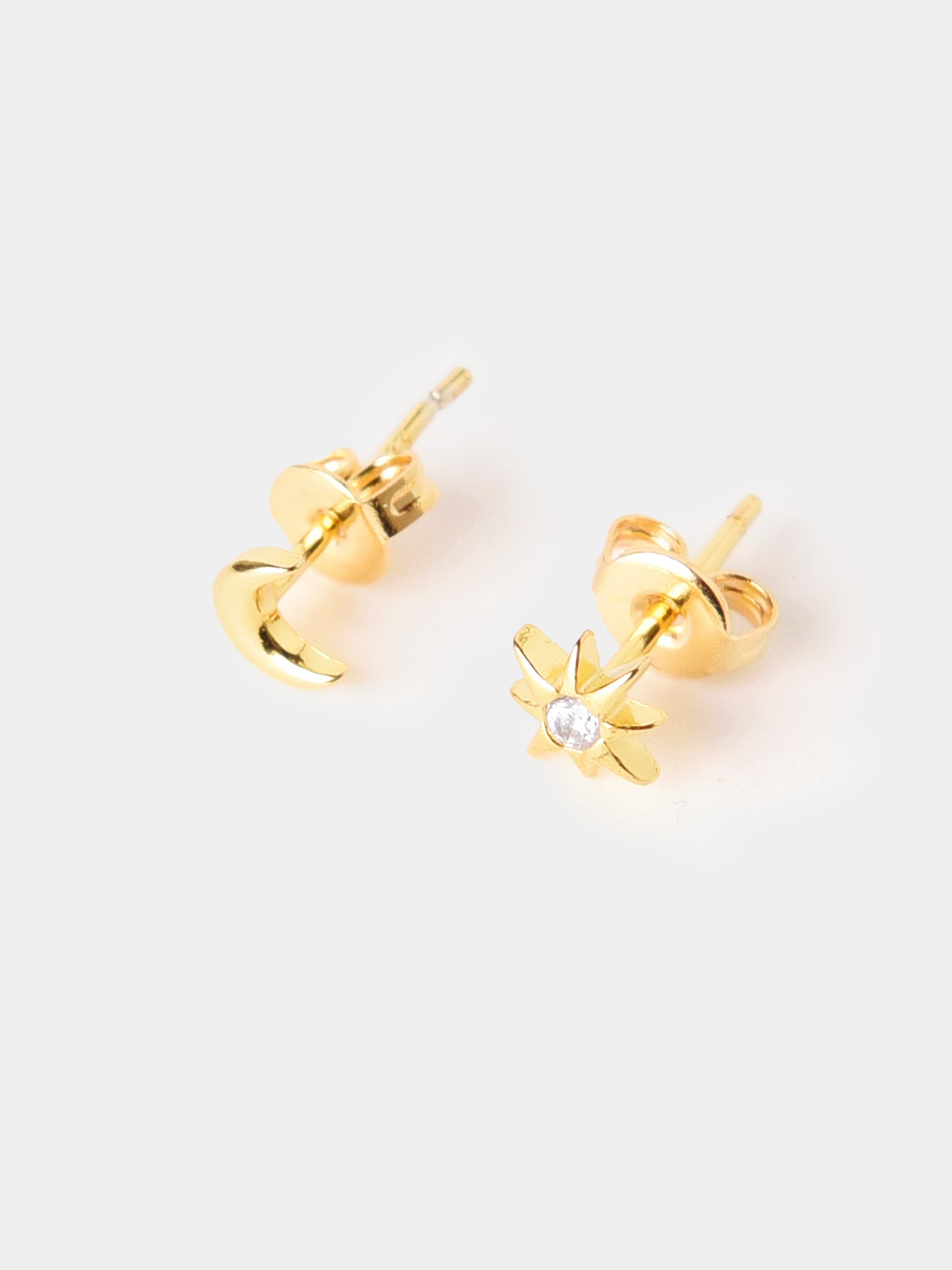 Shashi Crescent Star Stud Earring - Saint Bernard