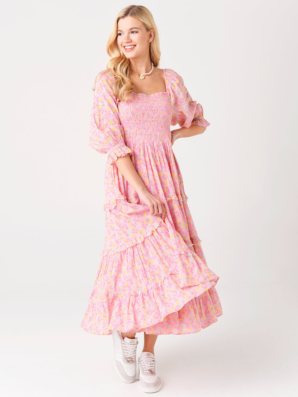Loveshack Fancy Women's Capri Midi Dress - Saint Bernard