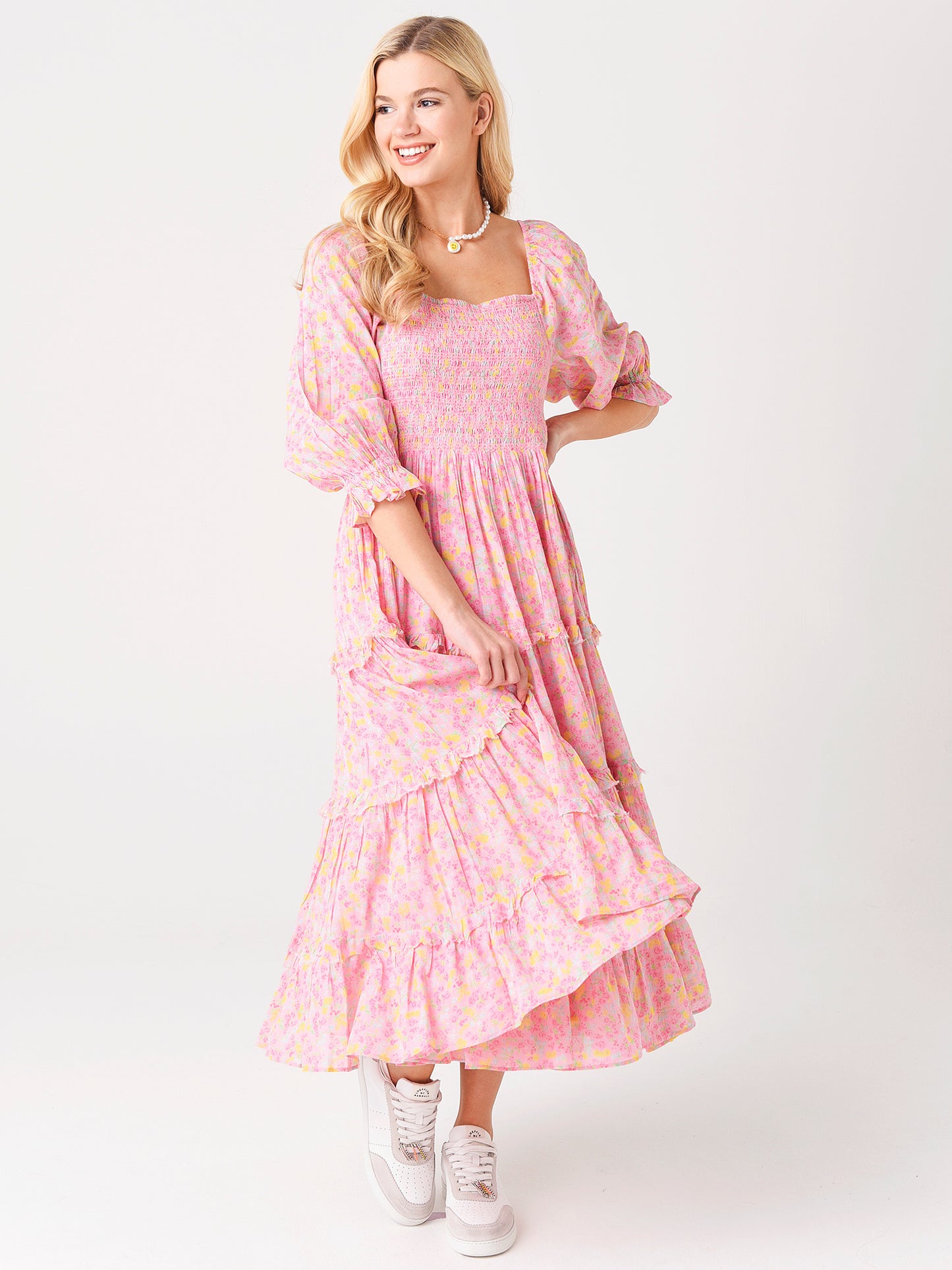 Loveshack Fancy Women's Capri Midi Dress - Saint Bernard