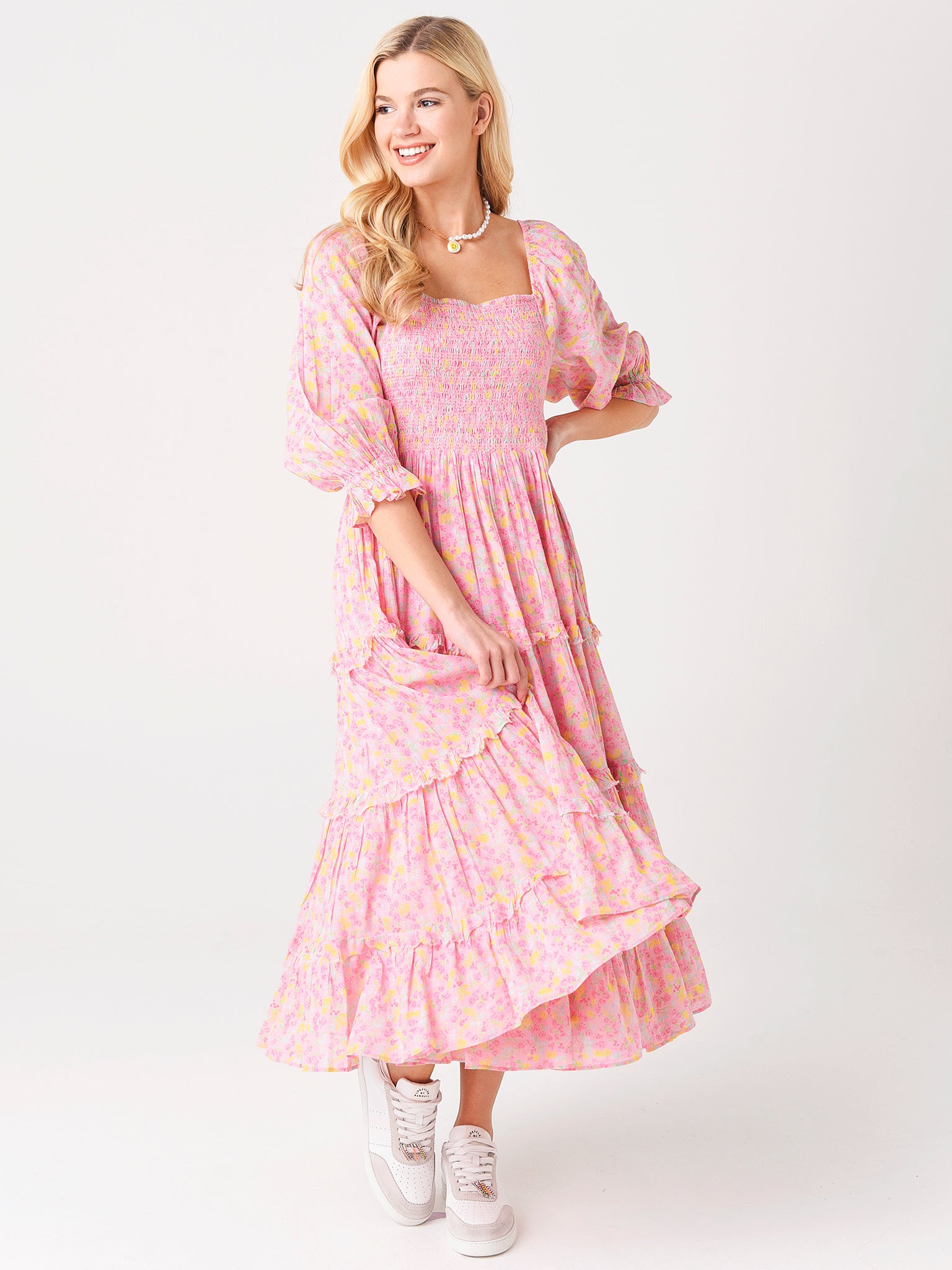 Loveshack Fancy Women's Capri Midi Dress - Saint Bernard