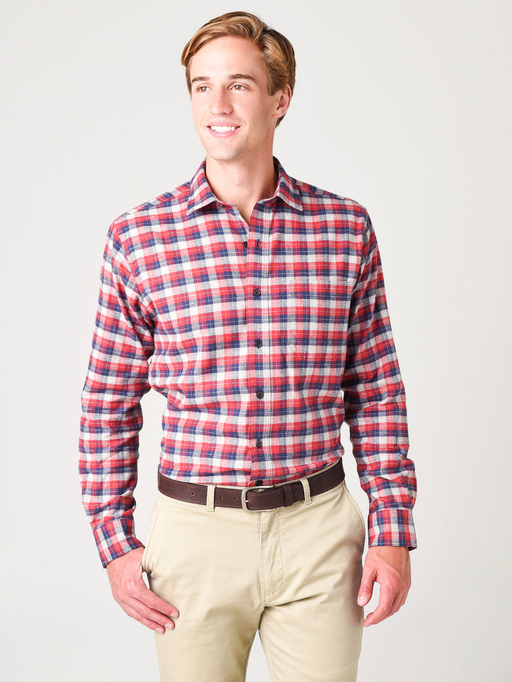Duck Head Men's Townsend Plaid Flannel Shirt? - Saint Bernard