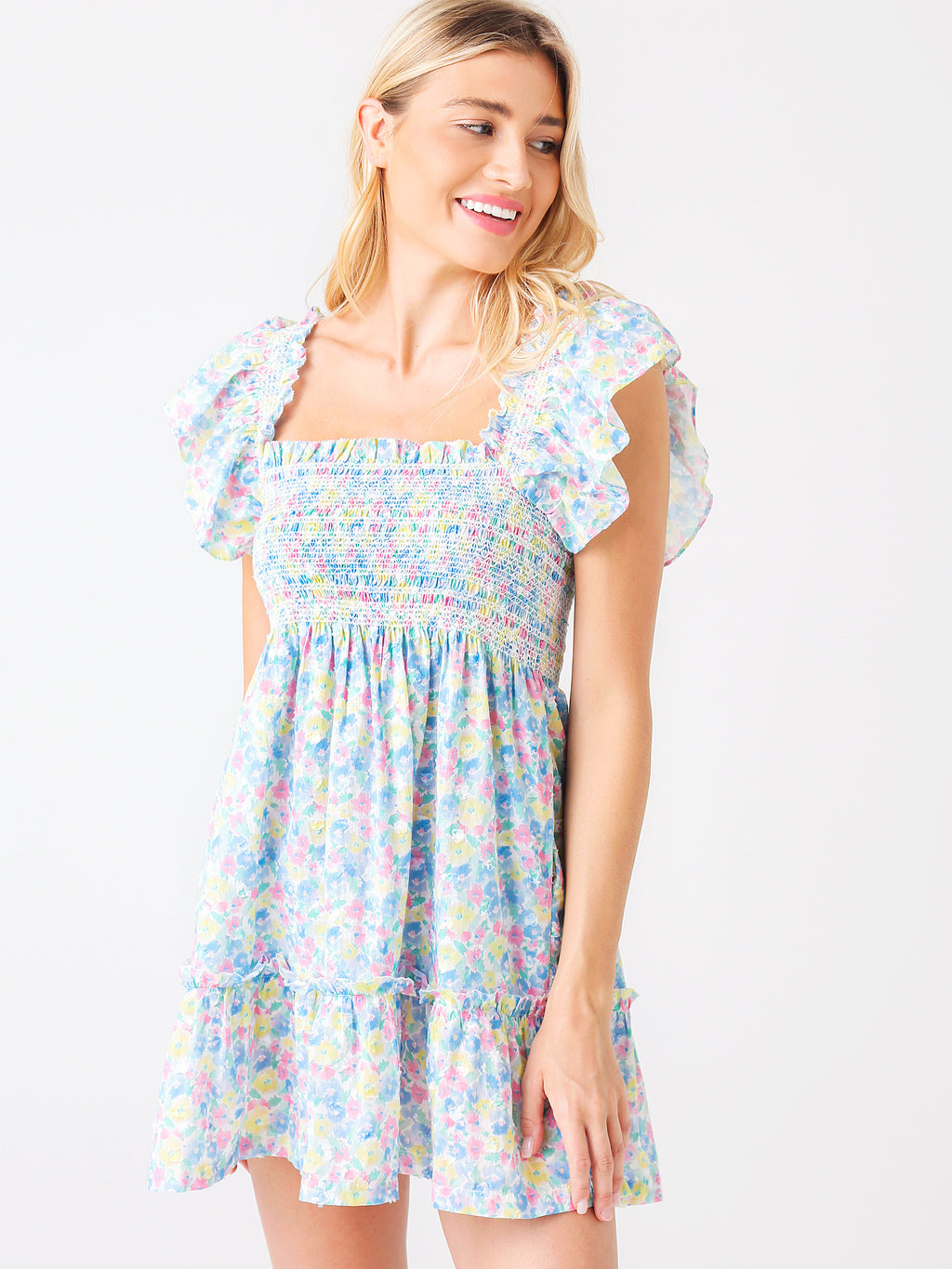 Loveshack Fancy Women's Nadja Mini Dress - Saint Bernard