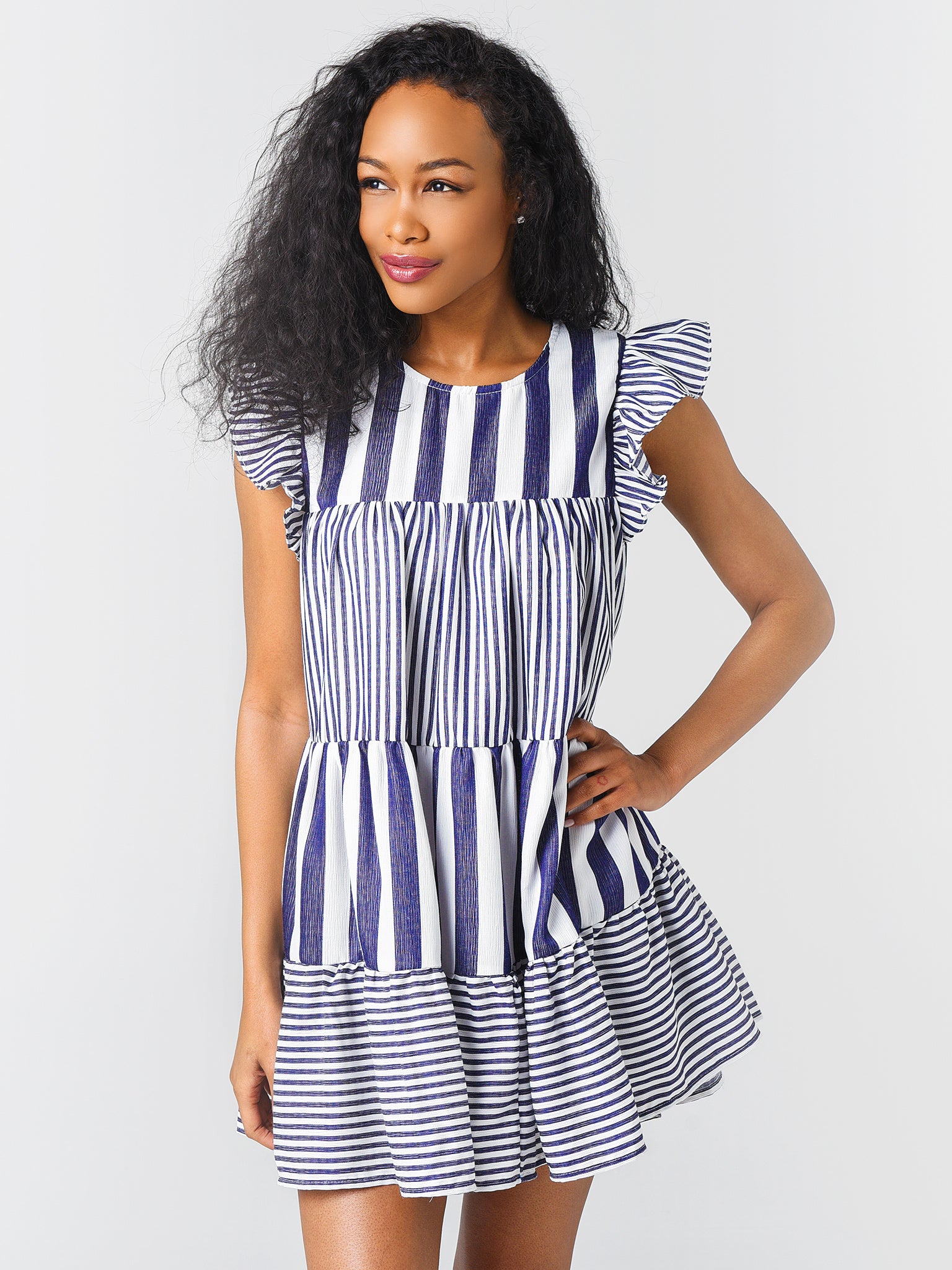 Entro Women's Striped Dress | $62.00 | Saint Bernard