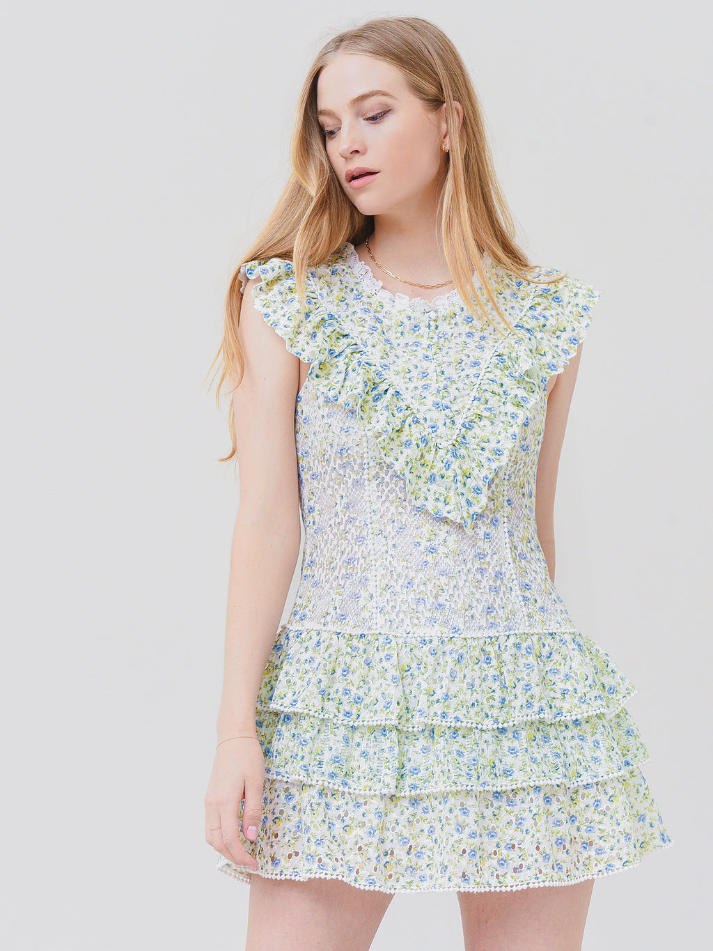 LoveShackFancy Women's Lunetta Mini Dress - Saint Bernard