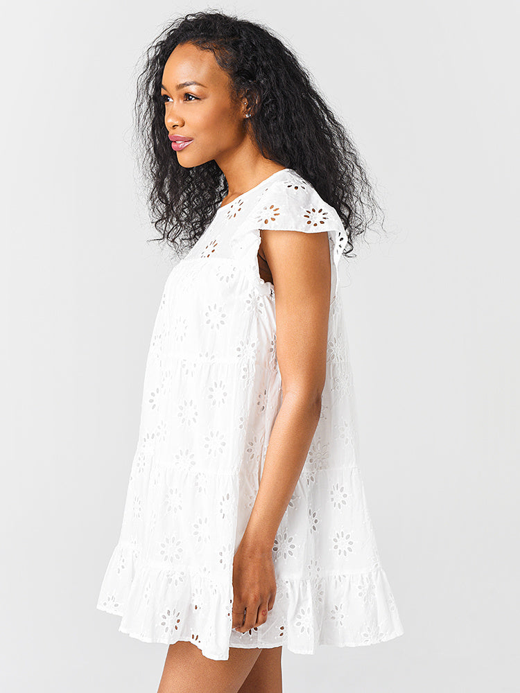 thread social eyelet lace dress Gossip Girl wearing Thread Social Summer 2007 dress