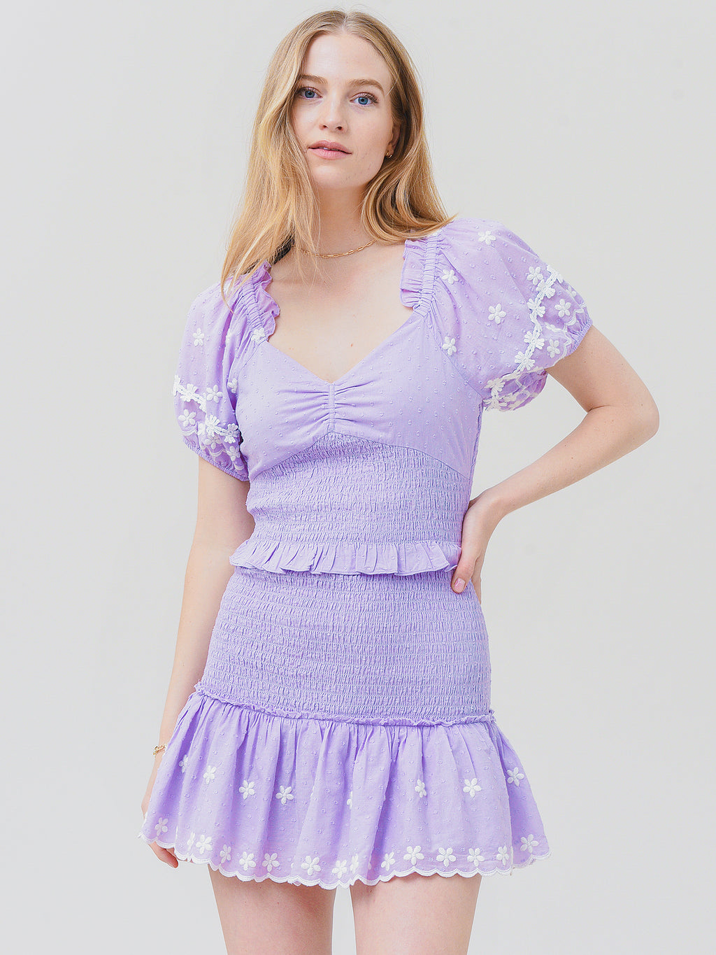 LoveShackFancy Women's Jarrah Mini Dress - Saint Bernard