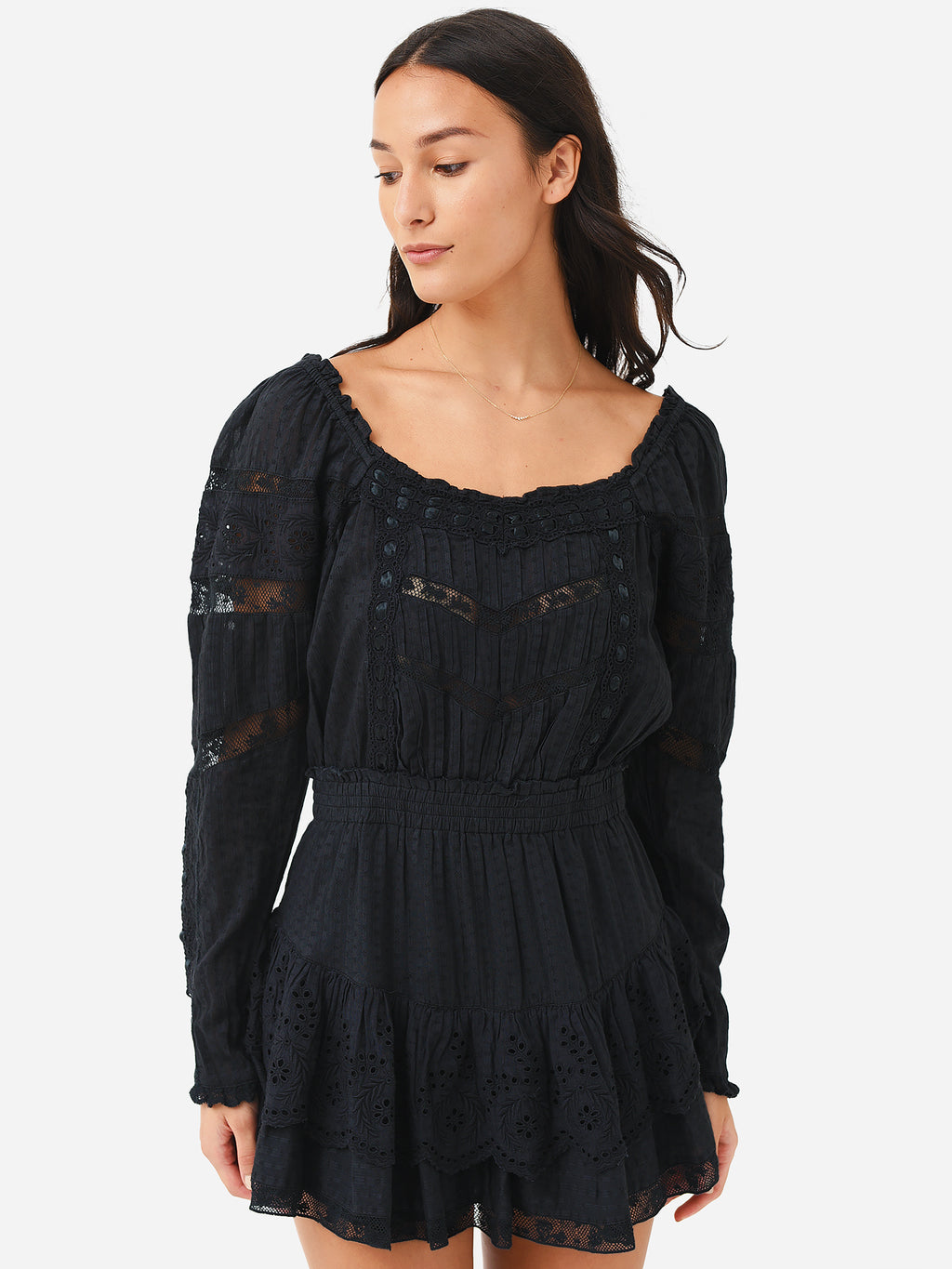 LoveShackFancy Women's Sanaya Mini Dress - Saint Bernard