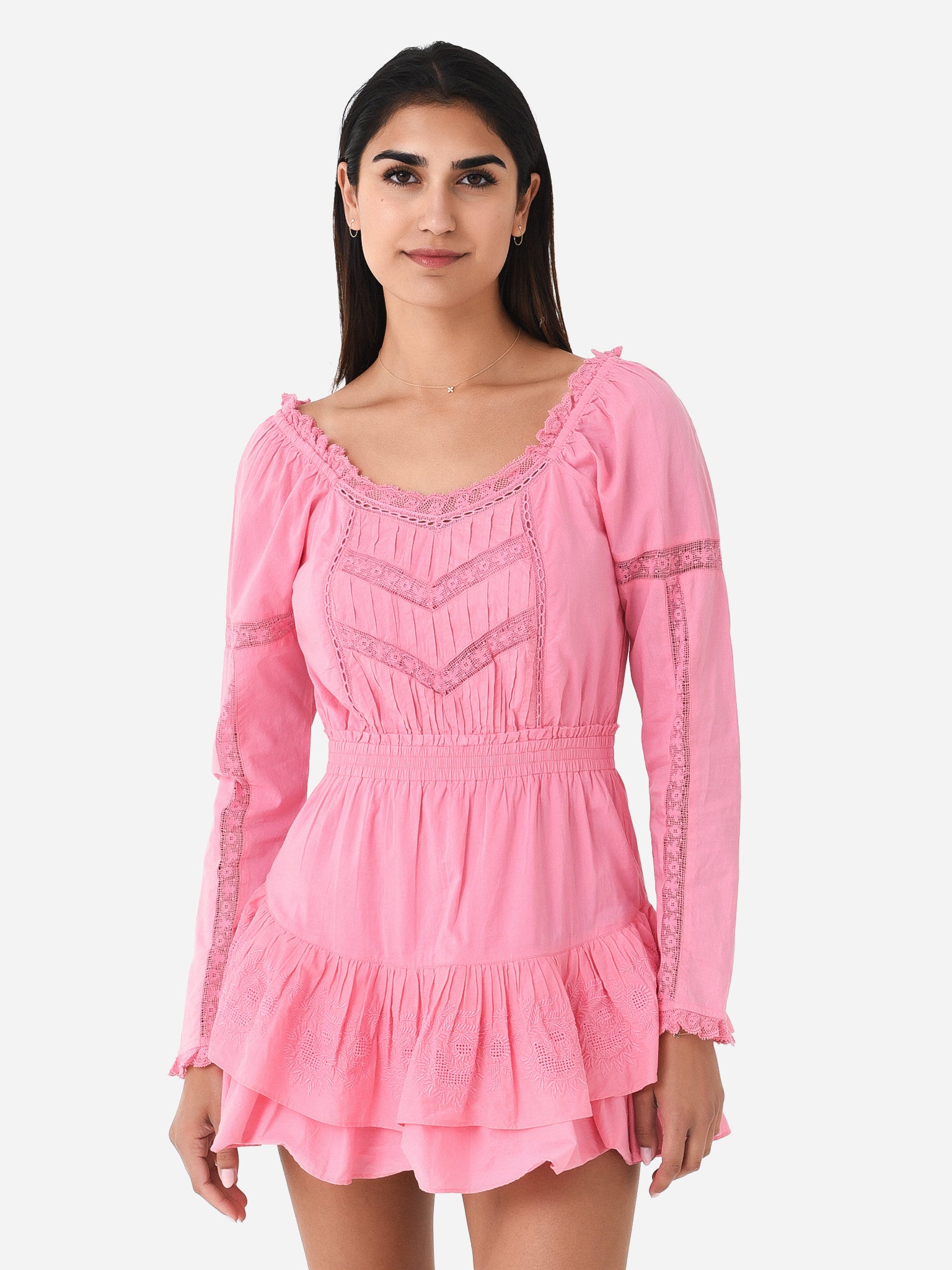 LoveShackFancy Women's Sanaya Mini Dress - Saint Bernard