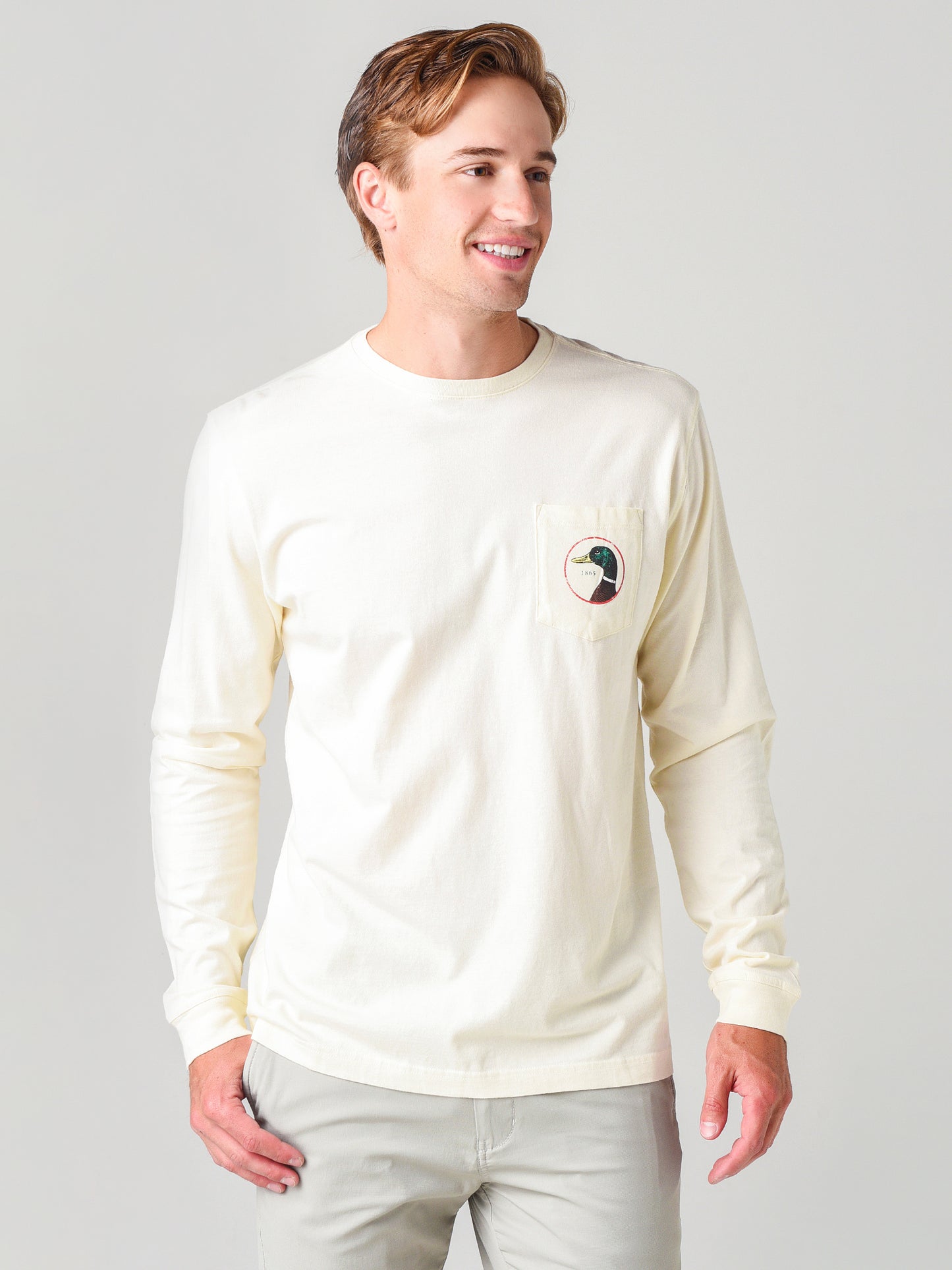 Duck Head Men's Logo Long Sleeve T-Shirt - Saint Bernard