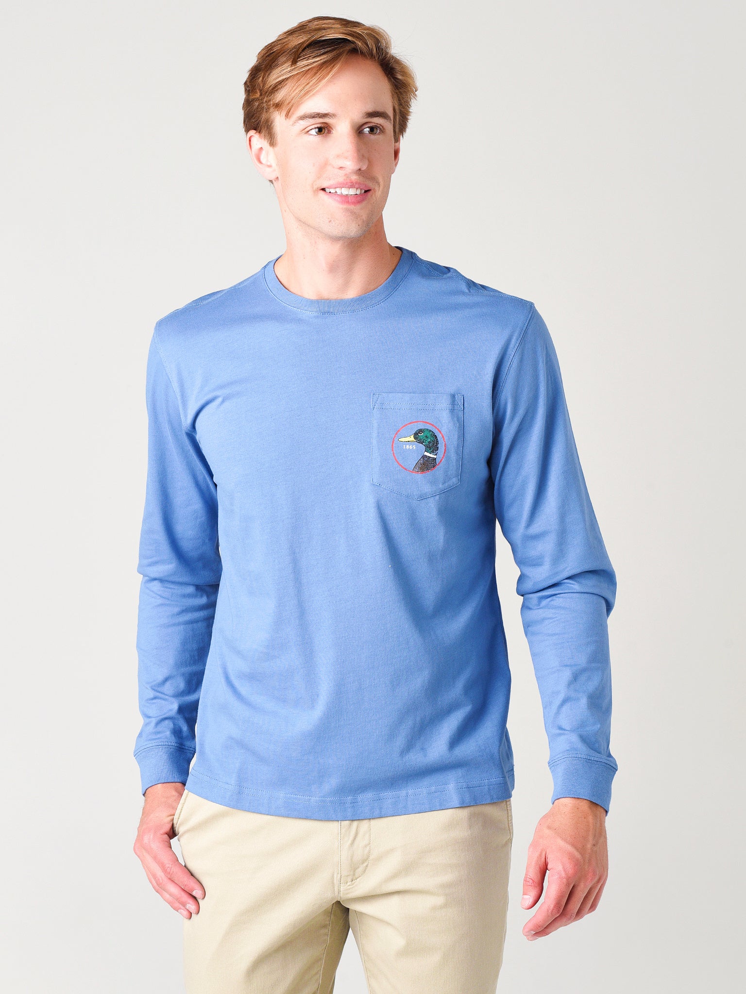 Duck Head Men's Logo Long Sleeve T-Shirt - Saint Bernard