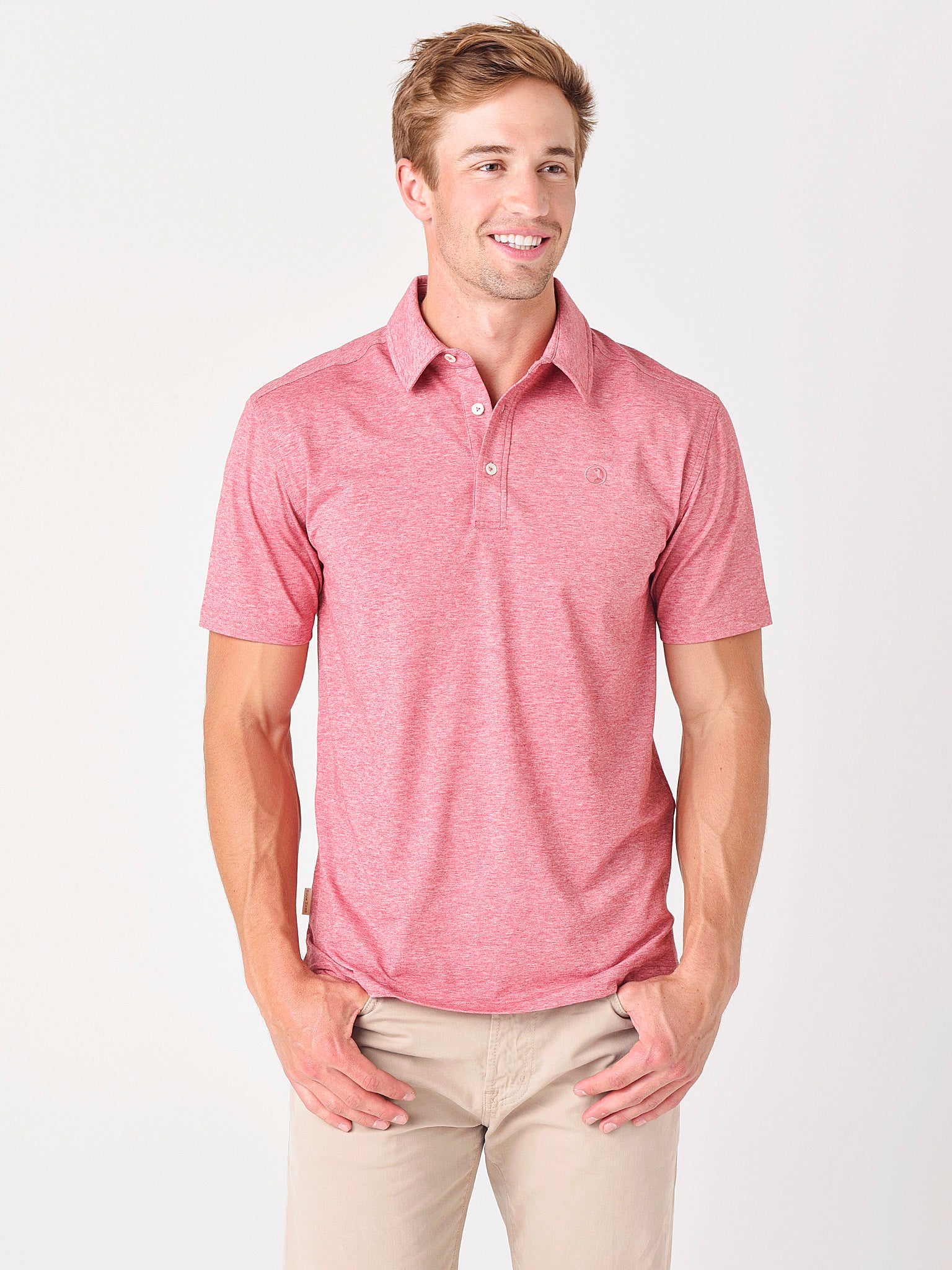Duck Head Men's Hayes Performance Logo Polo - Saint Bernard