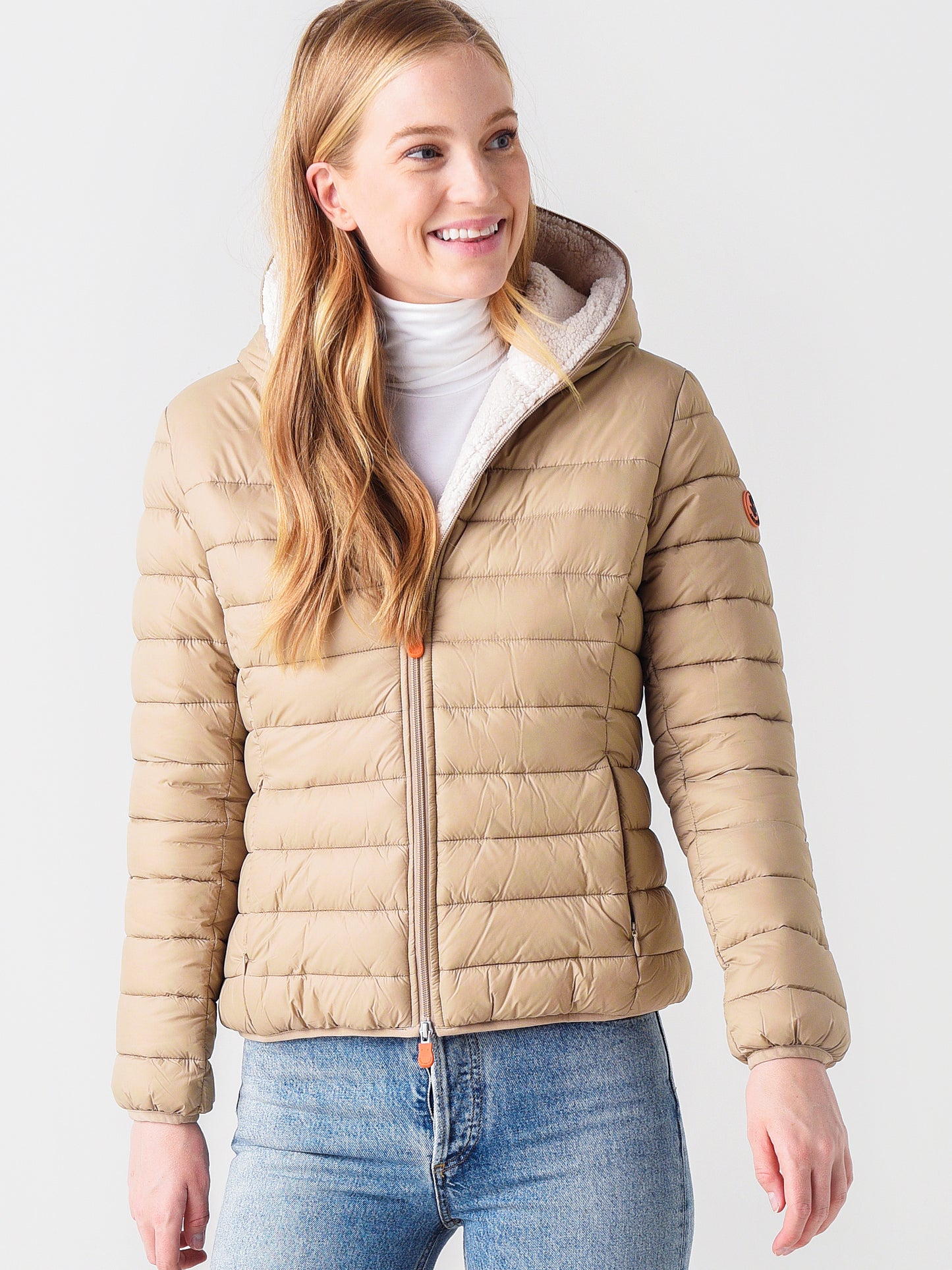 Save The Duck Women's Gwen Hooded Jacket - Saint Bernard