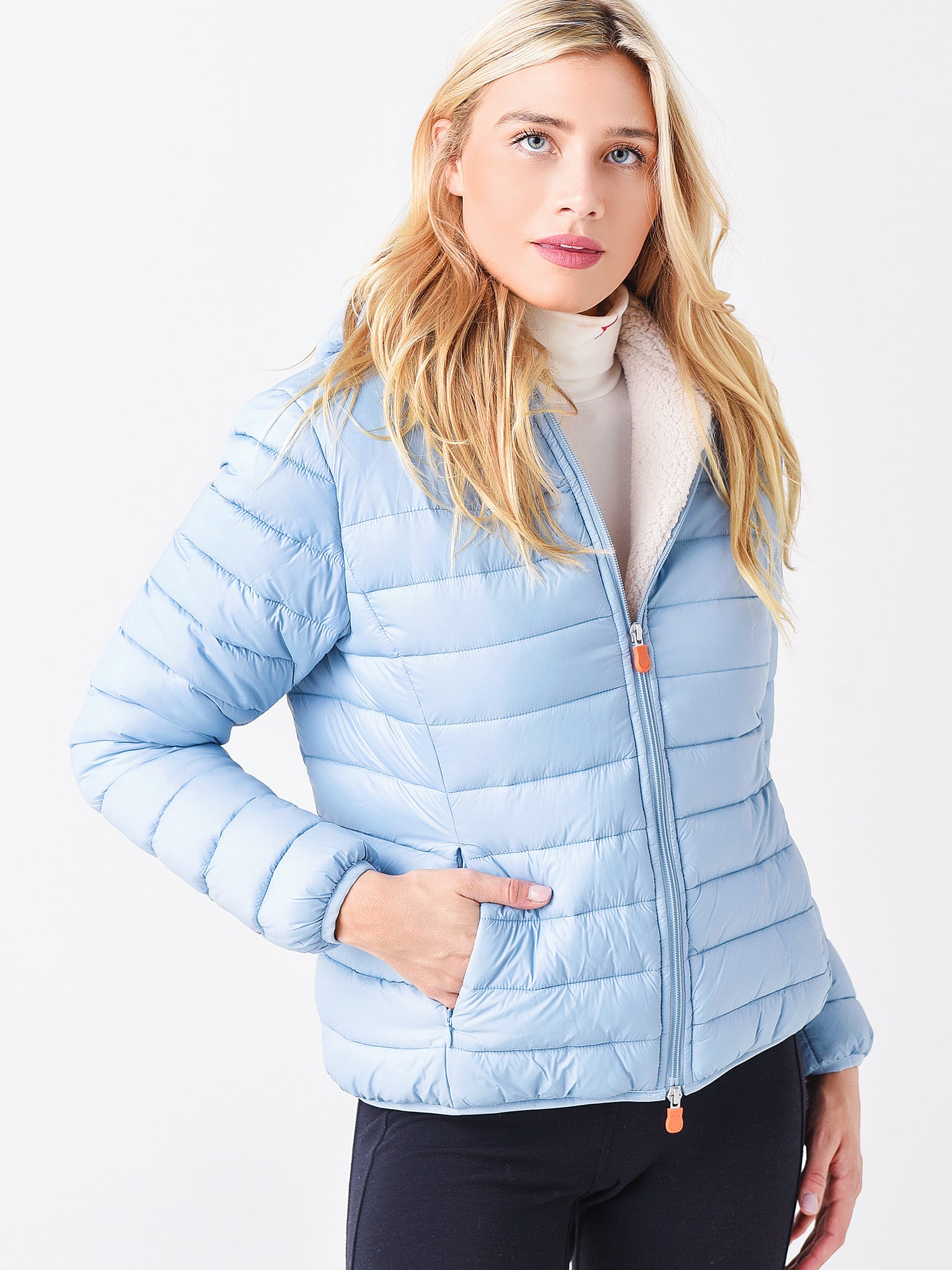 Save The Duck Women's Gwen Hooded Jacket - Saint Bernard