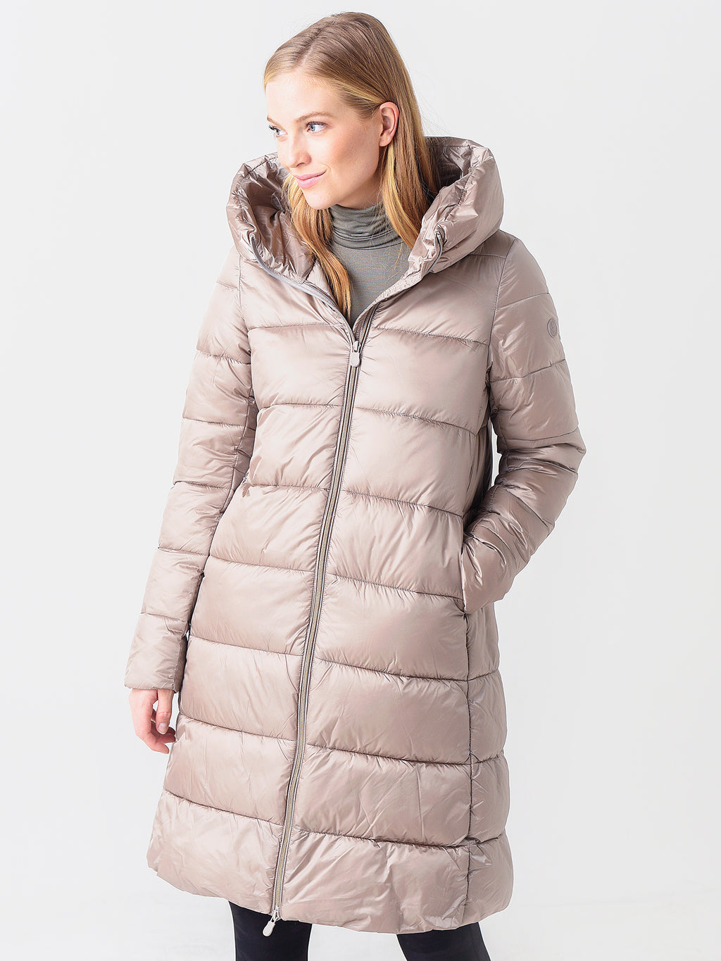 Save The Duck Women's Lysa Long Coat - Saint Bernard