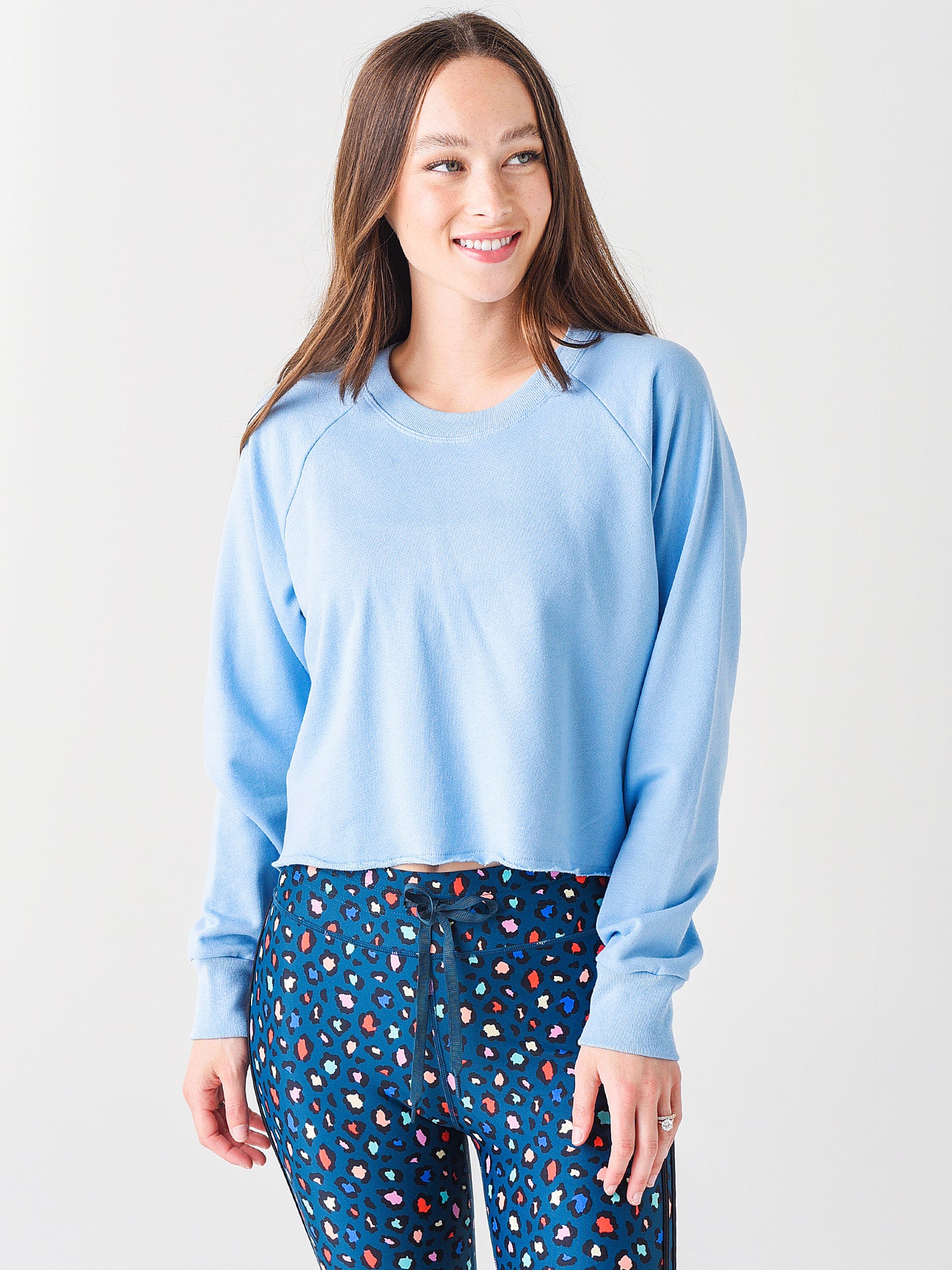 Splits59 Women's Tilda Crop French Terry Sweatshirt - Saint Bernard