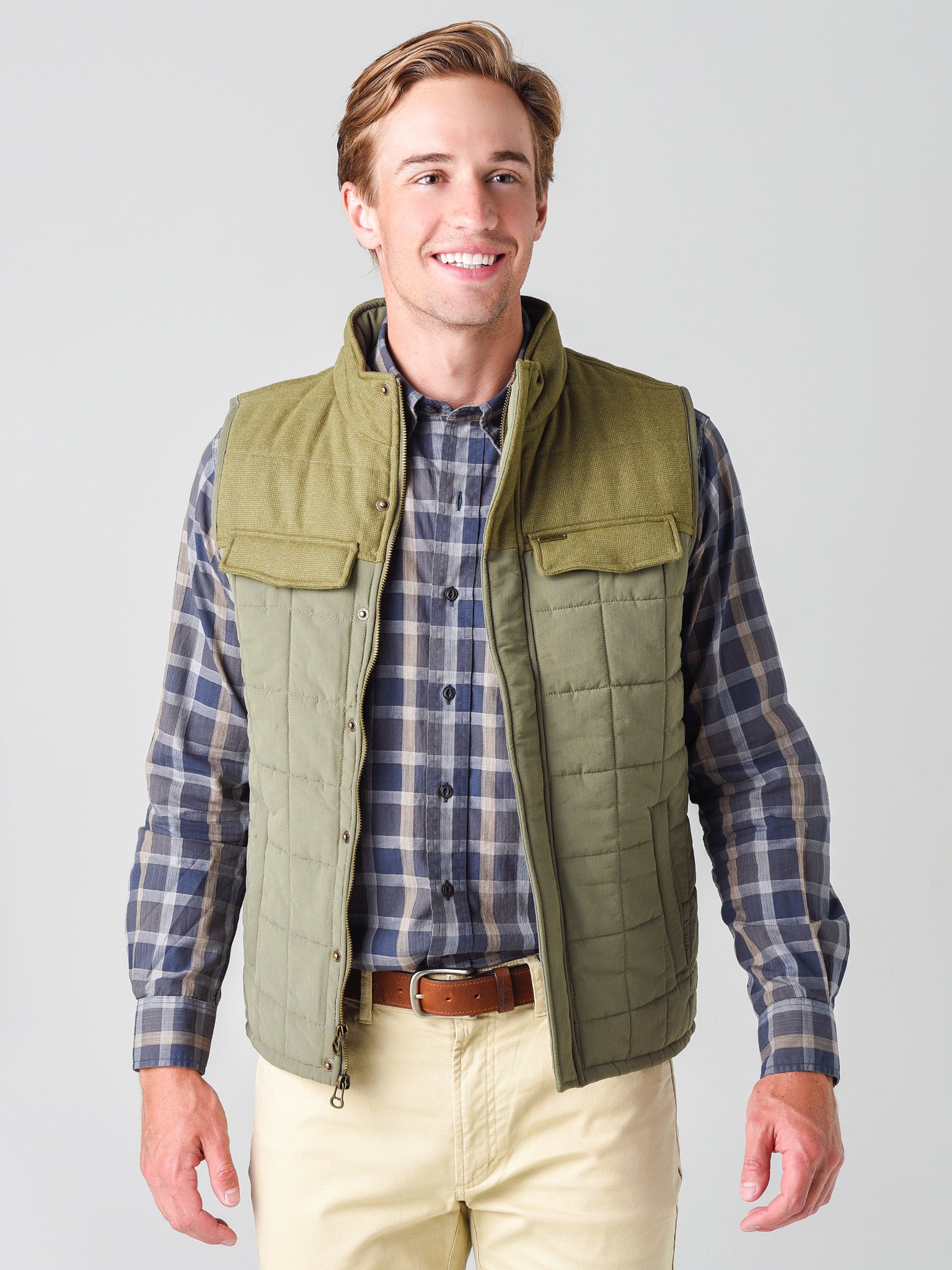 Duck Head Men's Overland Quilted Vest - Saint Bernard